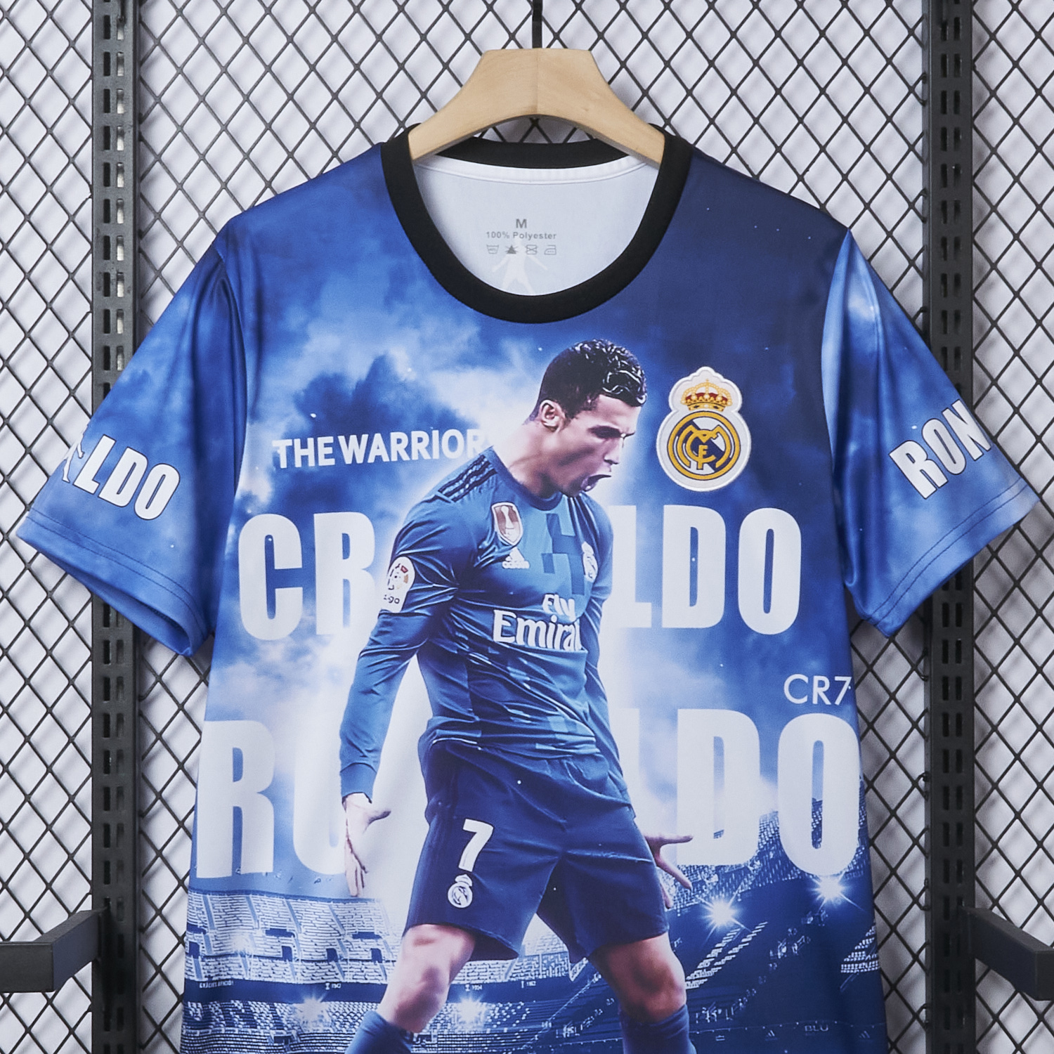 AlphaJersey-Cristiano Ronaldo Real Madrid 2017-18 Away Career Commemorative Jersey - Fans Version