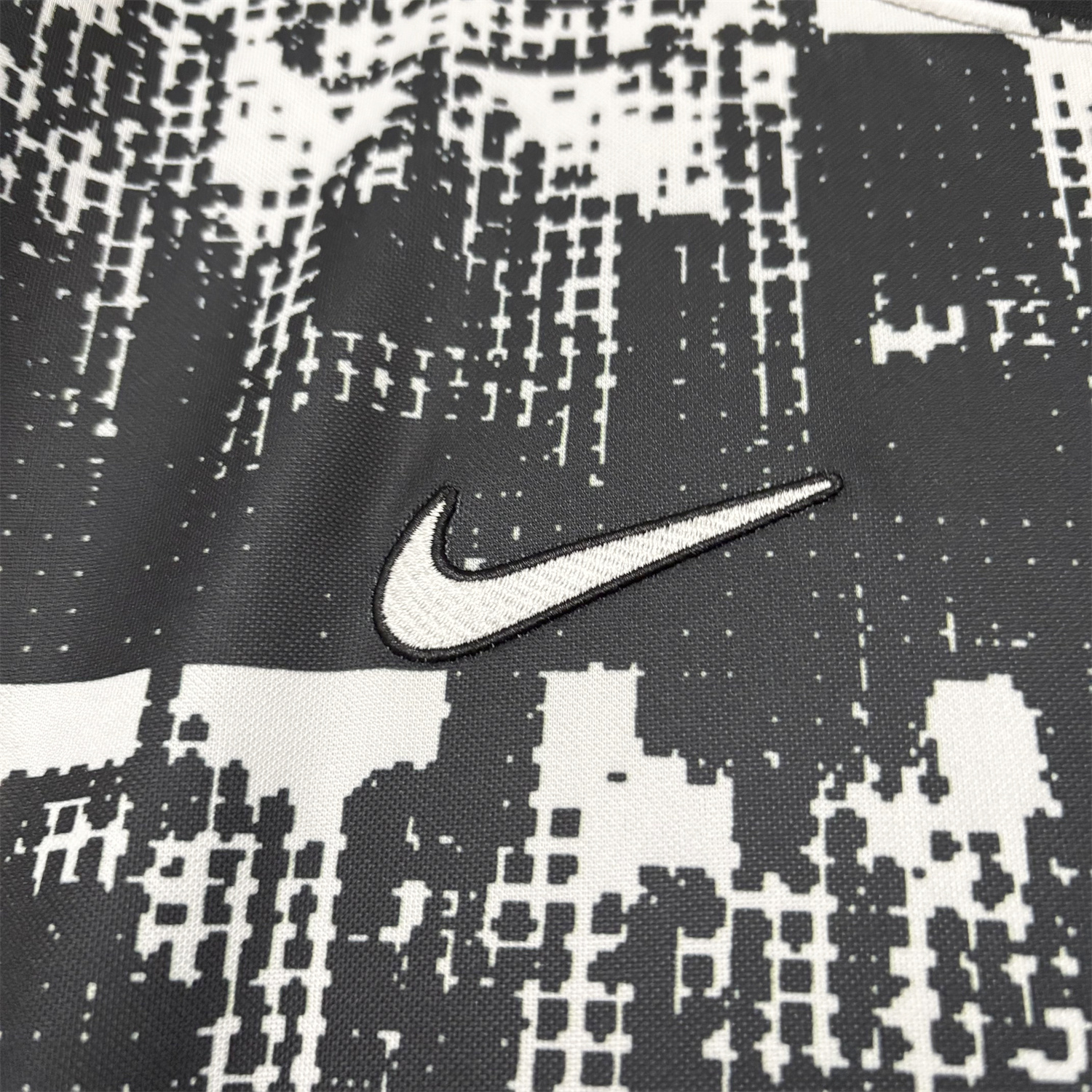 AlphaJersey-Corinthians 26-27 Black And White Pixels Jersey - Fans Version