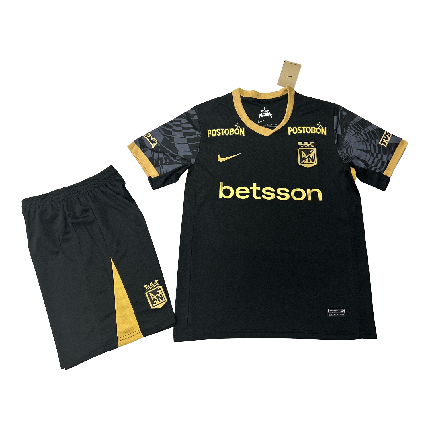 AlphaJersey-Atlético Nacional 25-26 Away Men's Adult Jersey Set - Fans Version