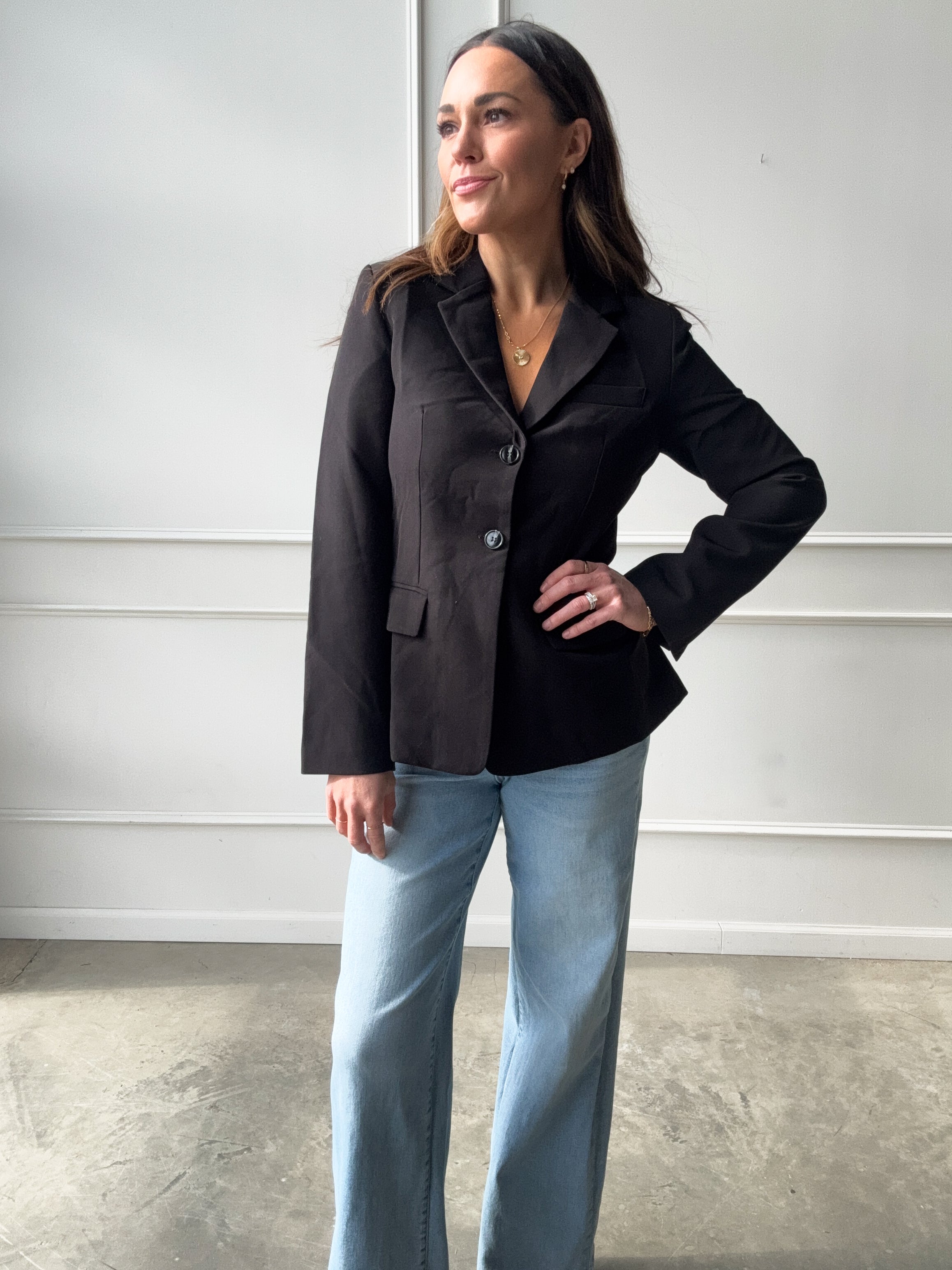 Black Fitted Blazer | Elegant Women's Fashion by coolavocek