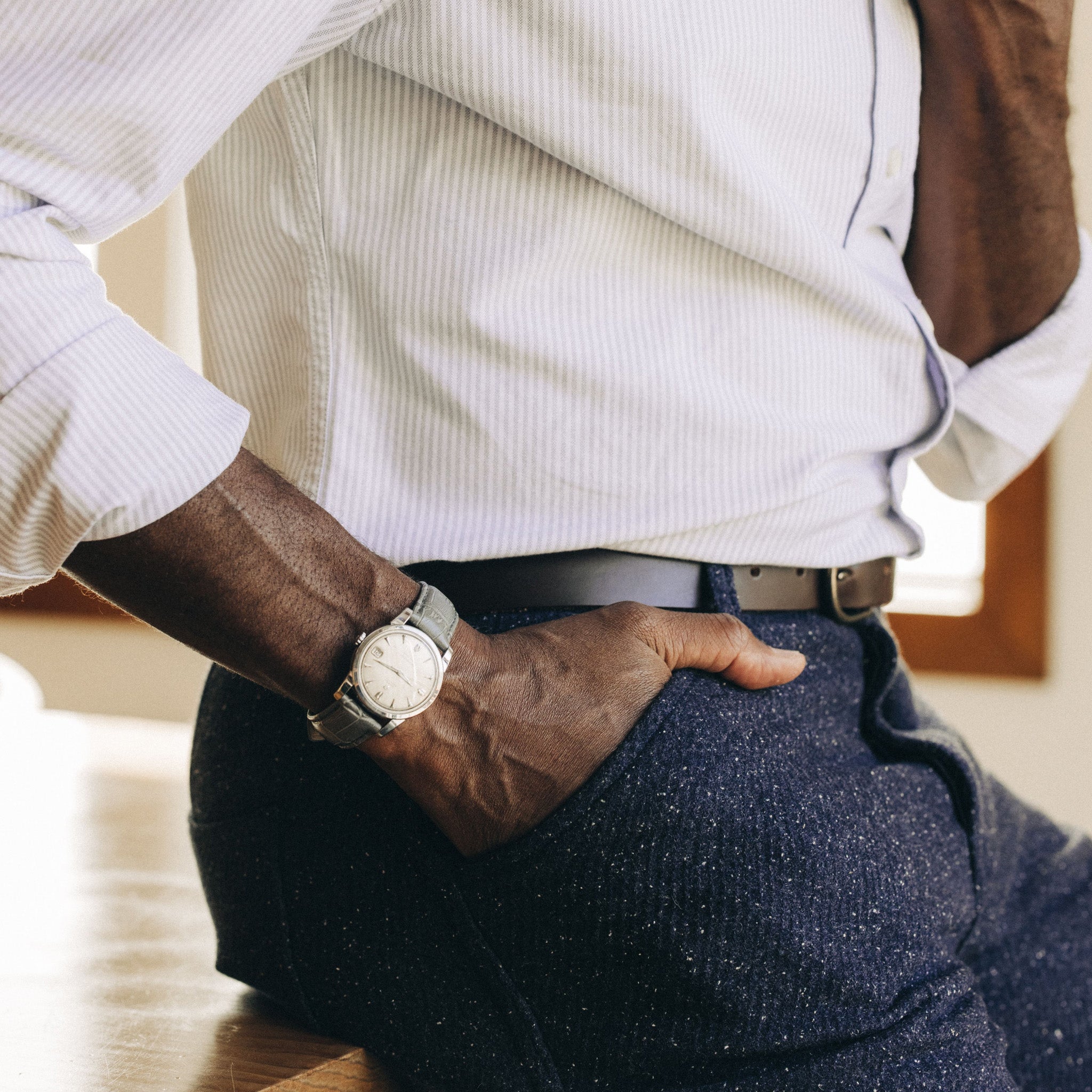 The Foundation Belt in Dark Brown | Modern Menswear by yycbvcnbmmnbm
