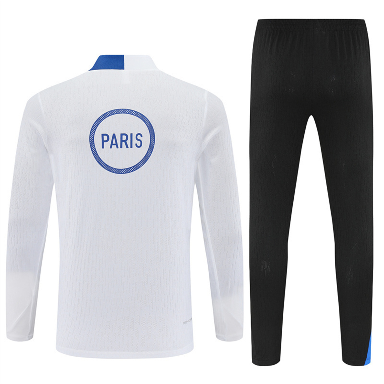 AlphaJersey-Paris Saint-Germain PSG 25-26 Kids Long Sleeve Training Set - Player Version - White Top and Black Pants