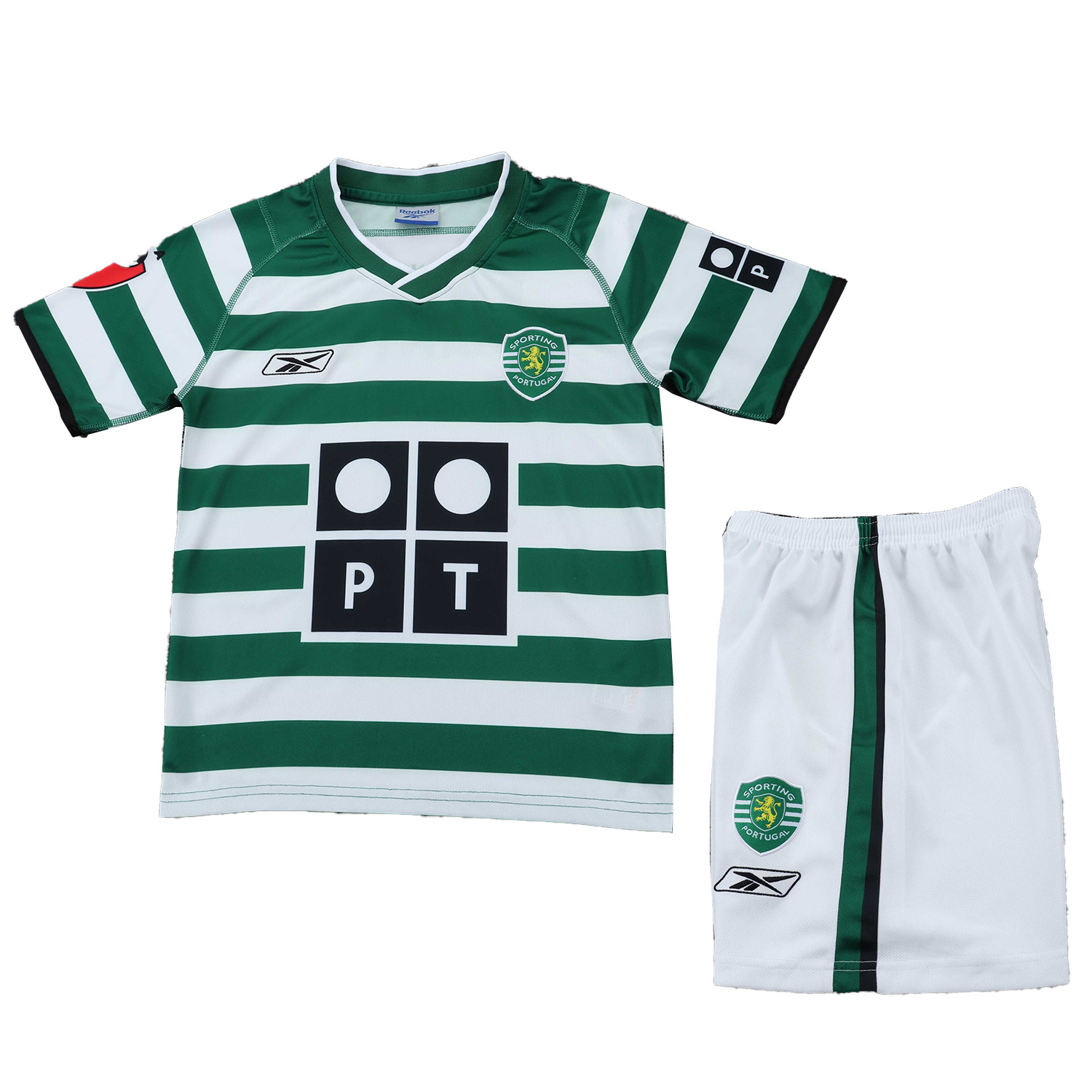 AlphaJersey-Retro Sporting CP 2003-04 Home Kids Kit