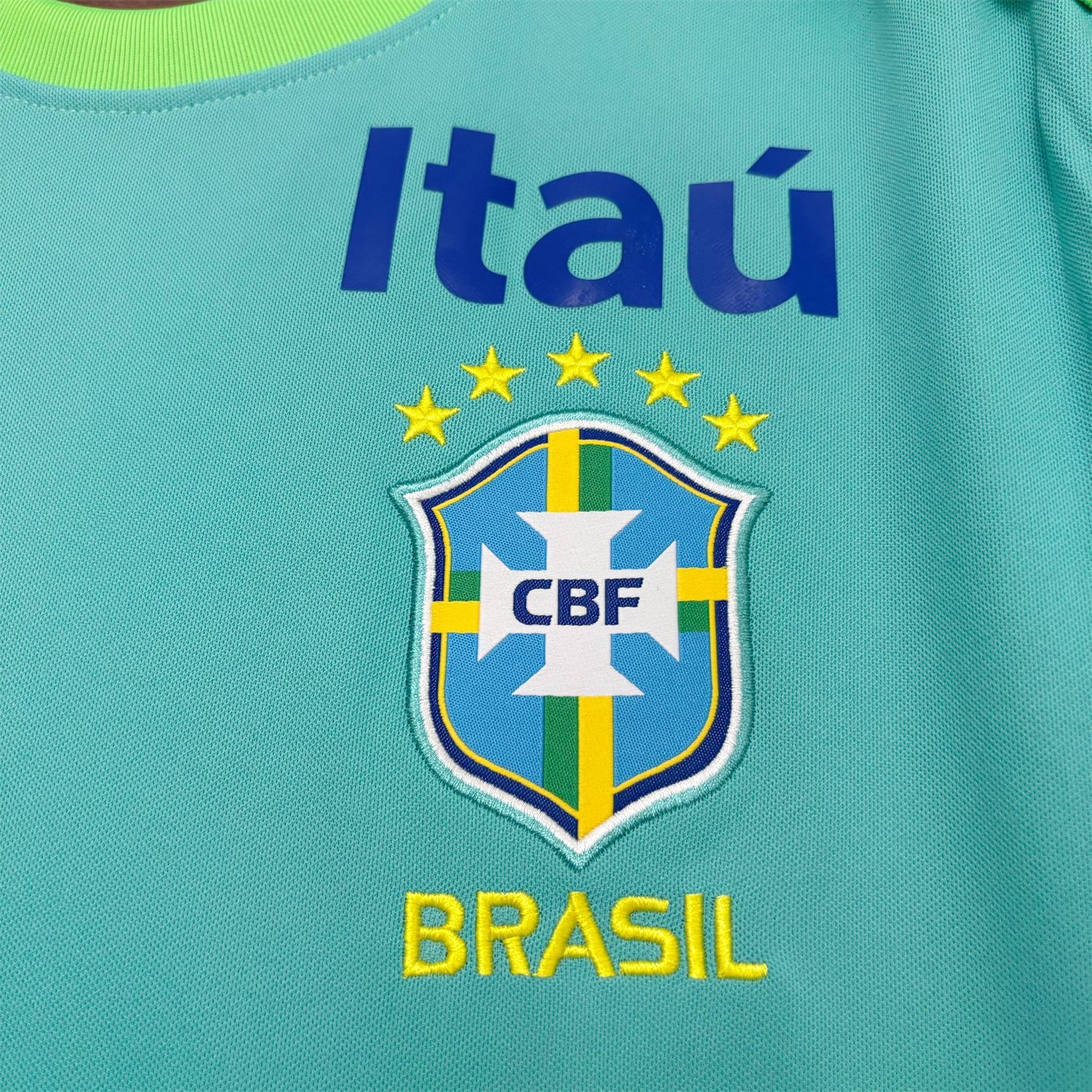 AlphaJersey-Brazil 2026 Tiffany Blue Training Jersey - Fans Version