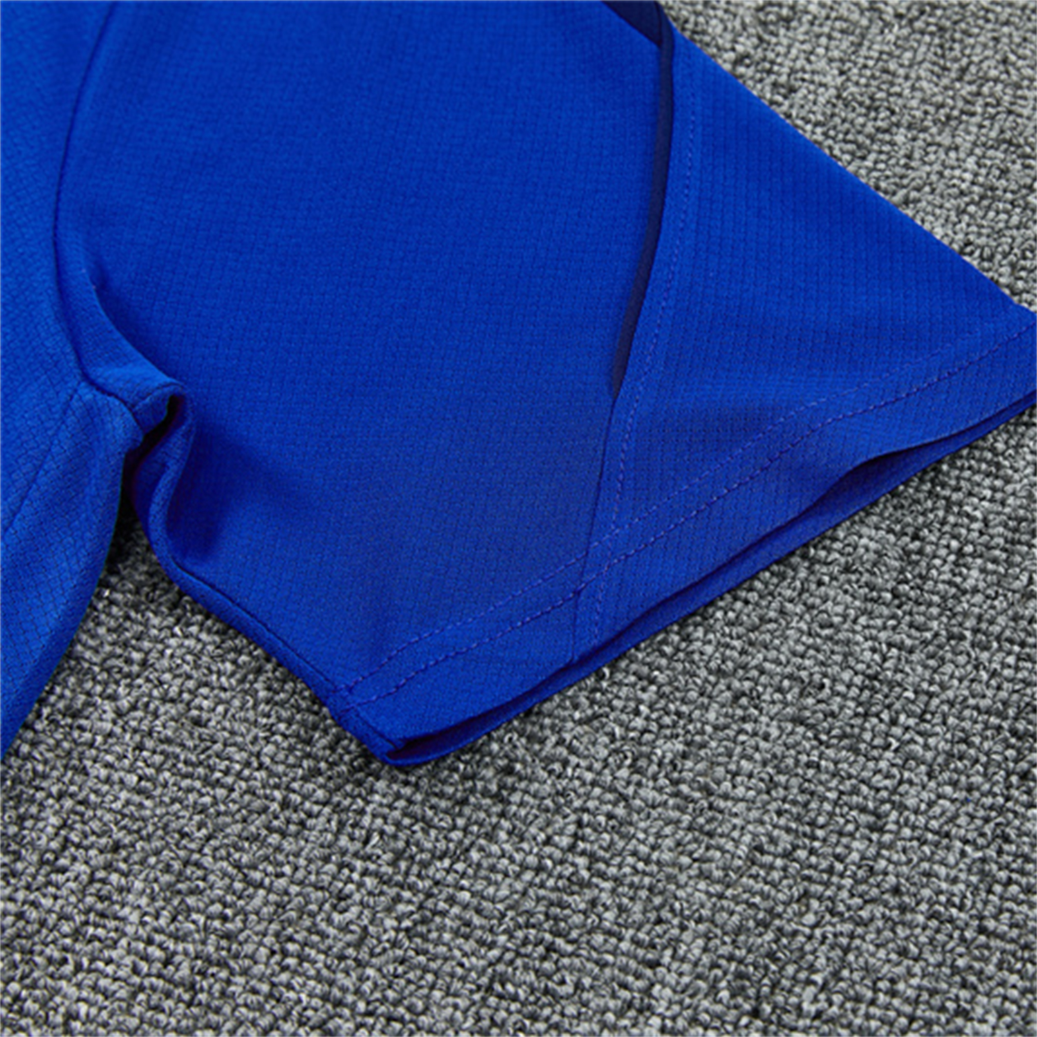AlphaJersey-Inter Milan 26-27 Short-Sleeve Kids Training Set - Ocean Blue Top & Deep Blue Shorts