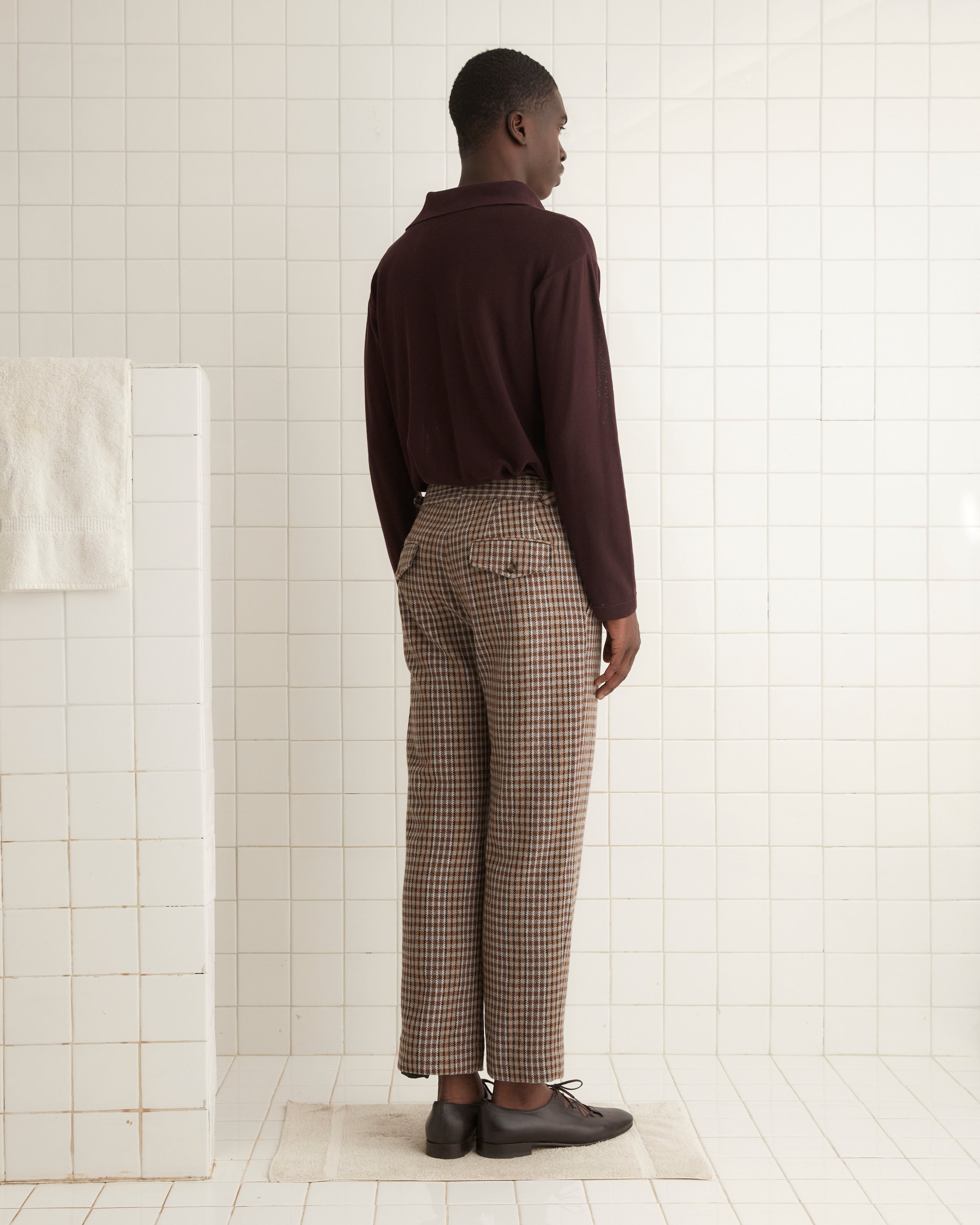 Marston Check Trousers | Modern Menswear by yycbvcnbmmnbm