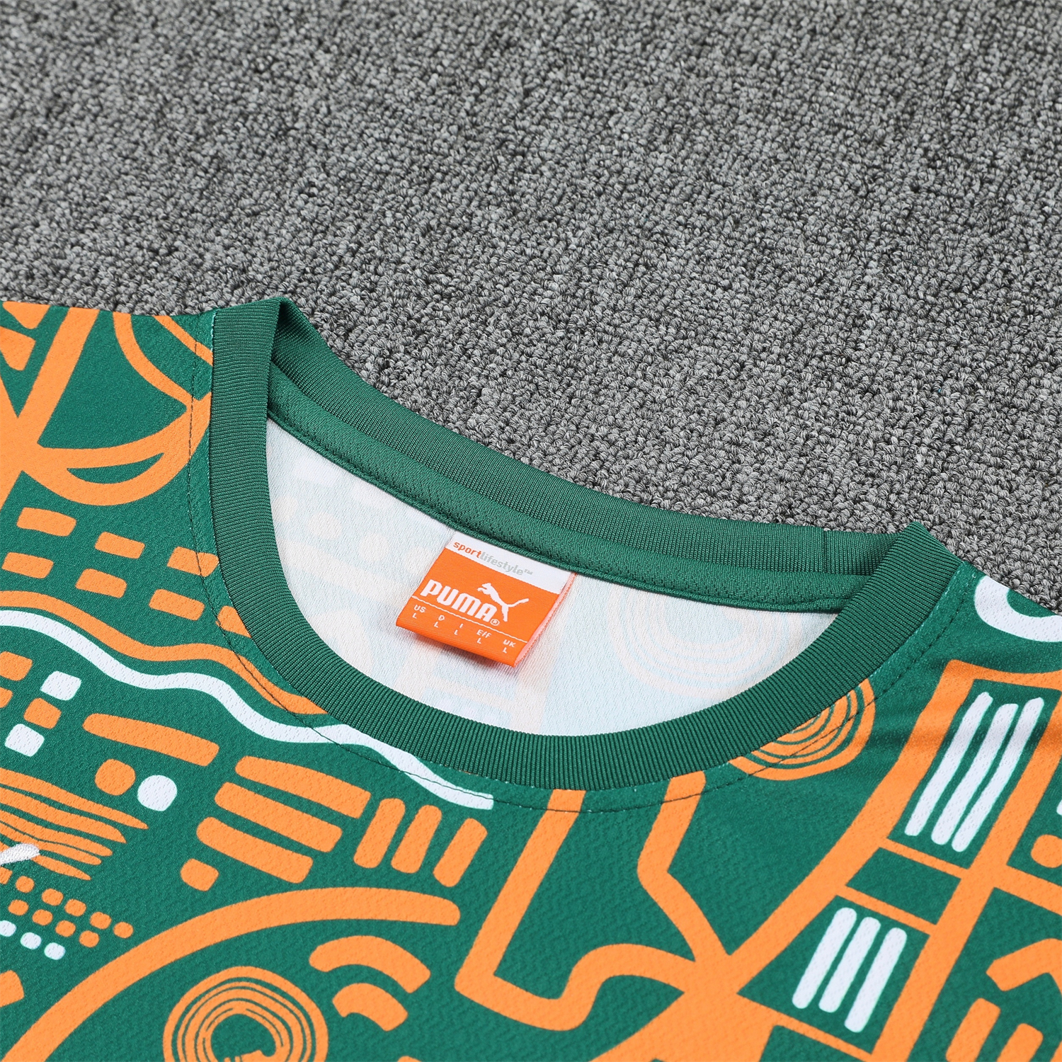 AlphaJersey-Ivory Coast 2026 Short-Sleeve Training Set - Green Top and Shorts