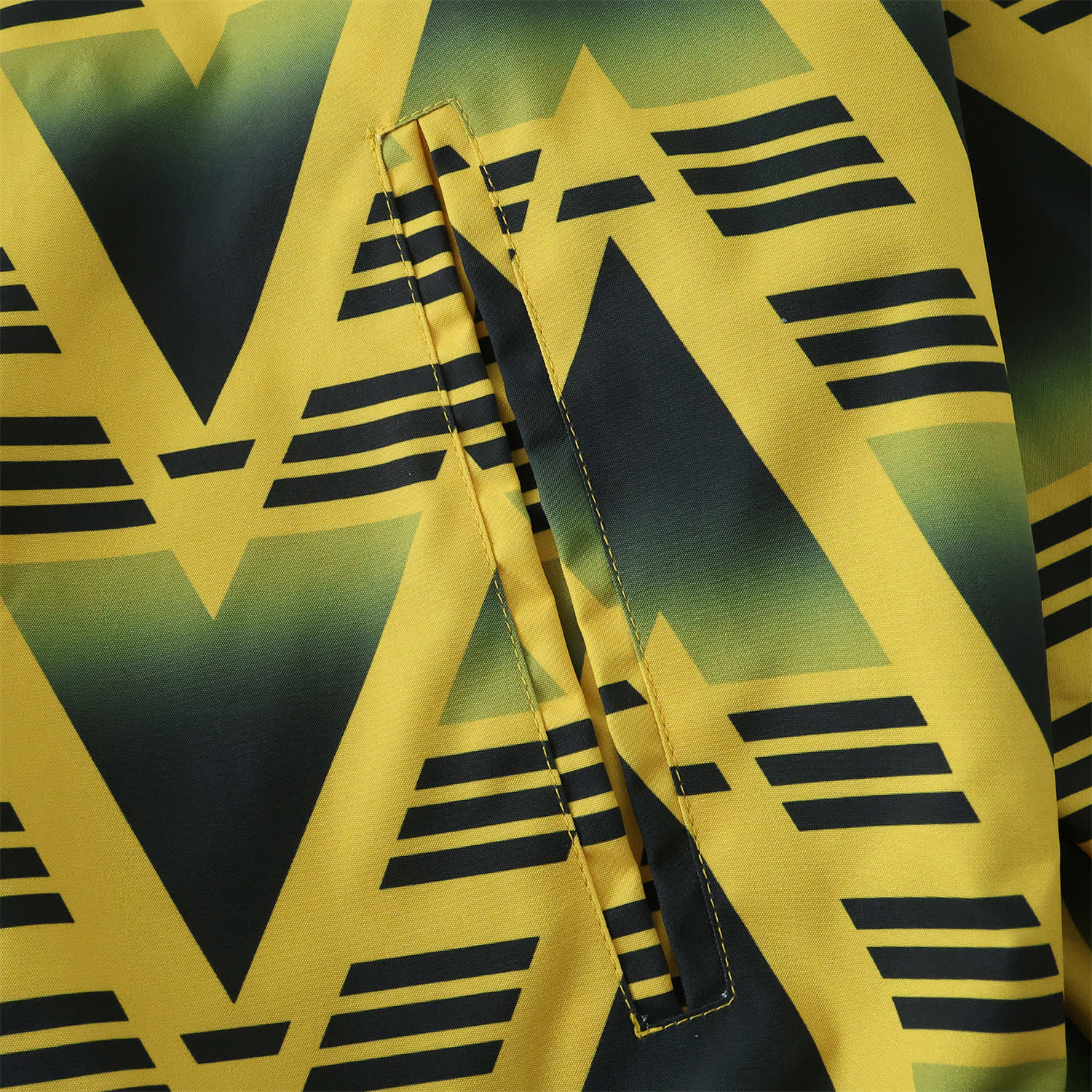 AlphaJersey-Retro Arsenal 1991-93 Away Double Sided Reversible Windbreaker - Yellow & Grey
