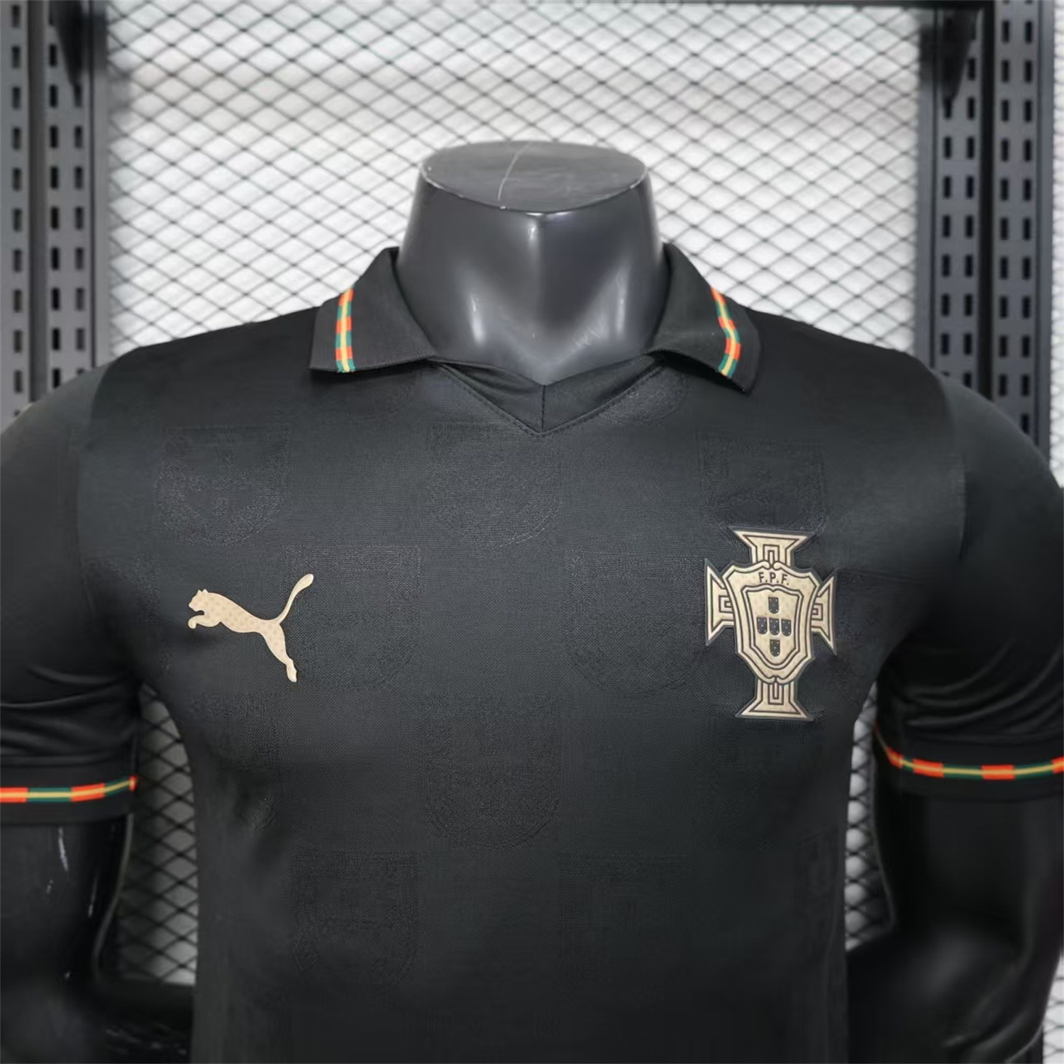 AlphaJersey-Portugal 2026 Away Black Jersey - Player Version