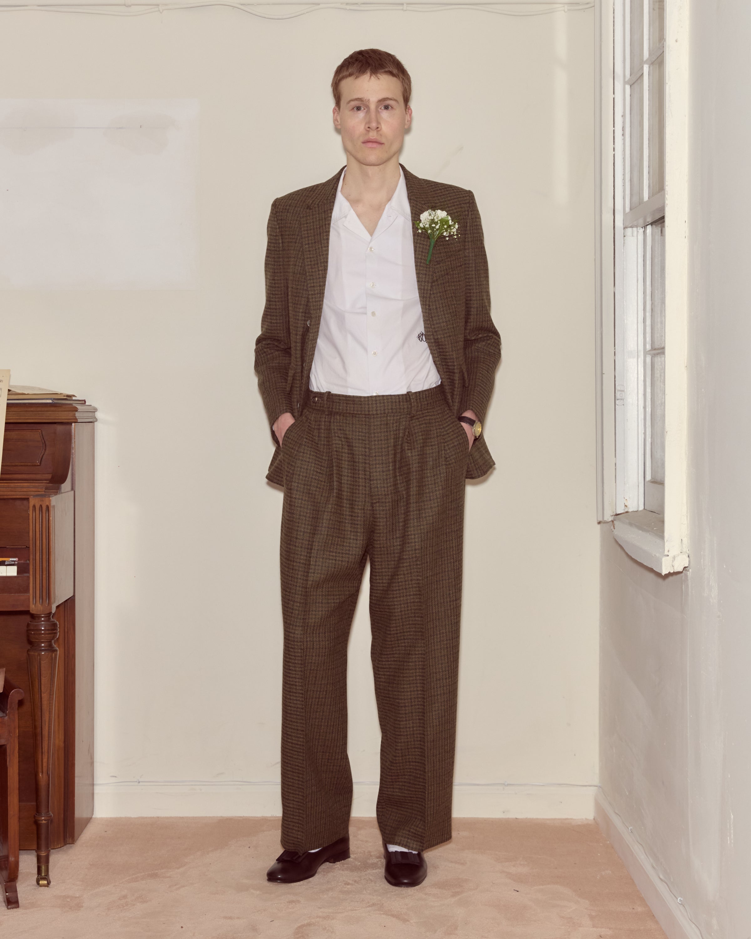 Morris Houndstooth Trousers | Modern Menswear by yycbvcnbmmnbm