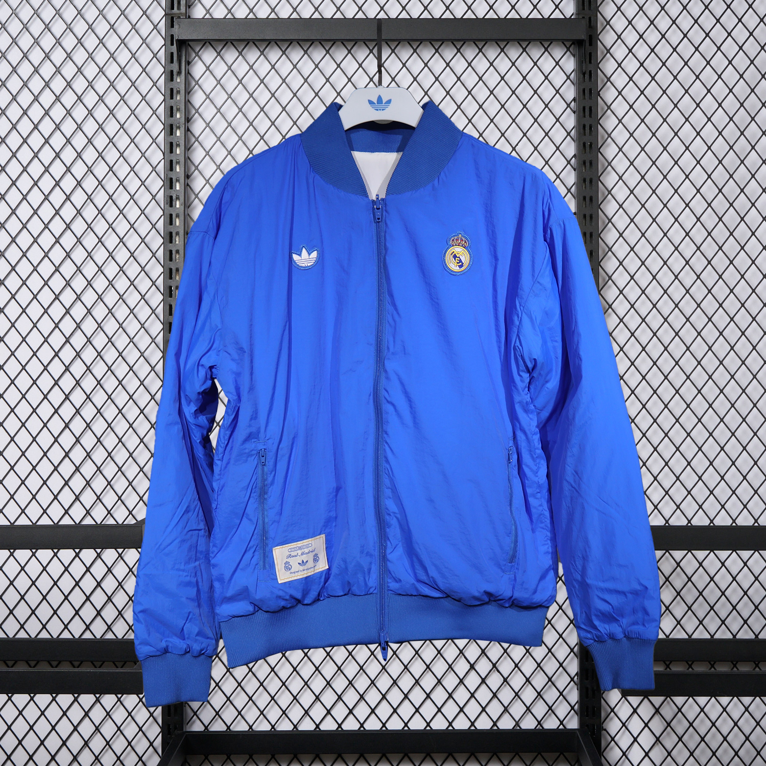 AlphaJersey-Real Madrid 25-26 Double Sided Reversible Windbreaker - Blue & White