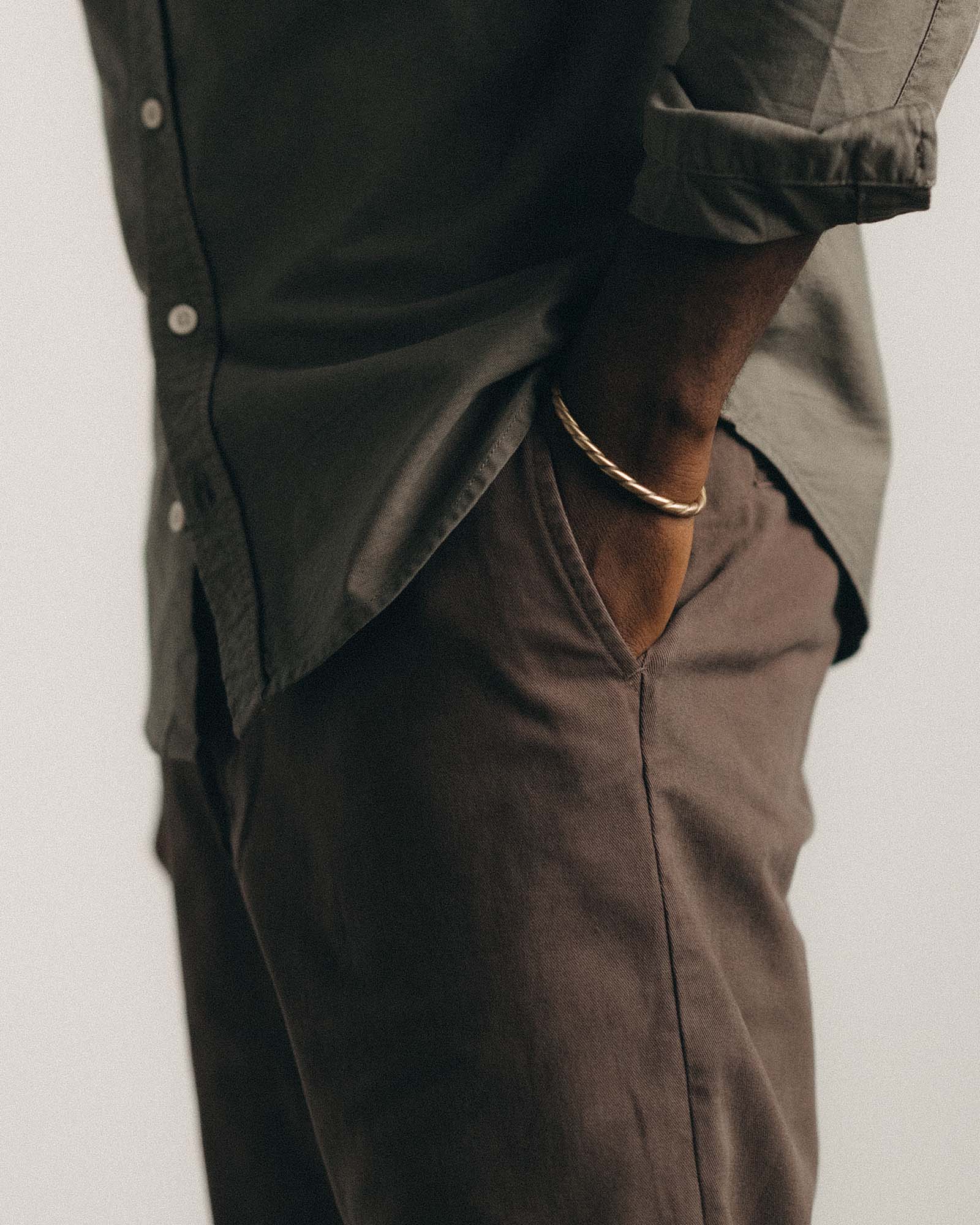 The Straight Foundation Pant in Organic Espresso | Modern Menswear by yycbvcnbmmnbm