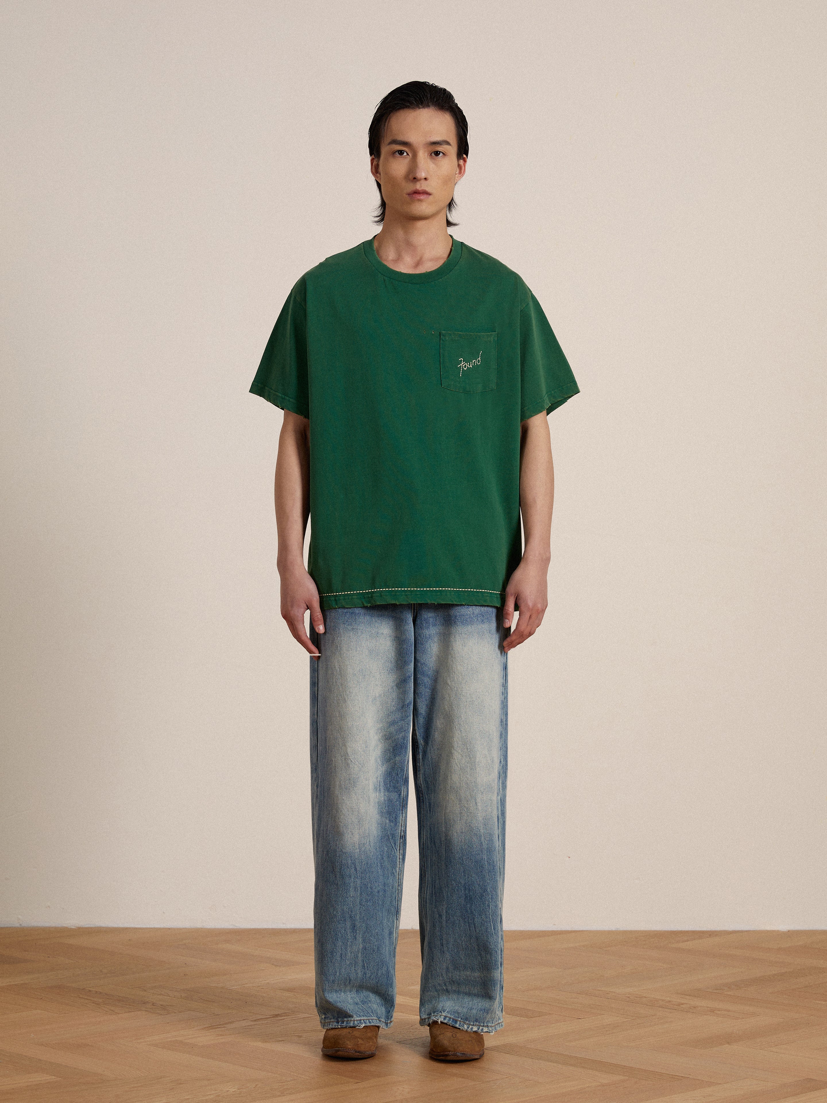 Embroidered Logo Tee | Modern Menswear by yycbvcnbmmnbm