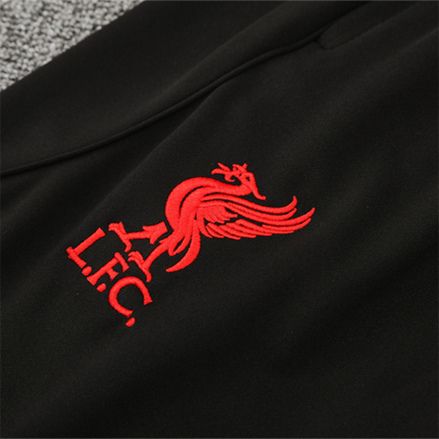 AlphaJersey-Liver.pool 25-26 Kids Long Sleeve Training Set - Red Top & Black Pants