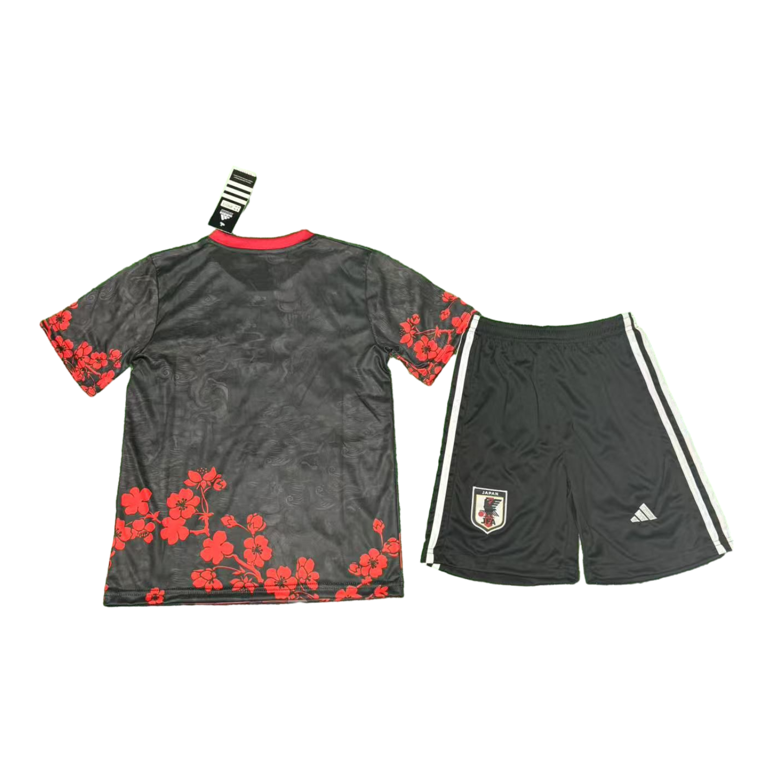 AlphaJersey-Japan 25-26 Uchiha Madara Red And Black Special Kids Kit