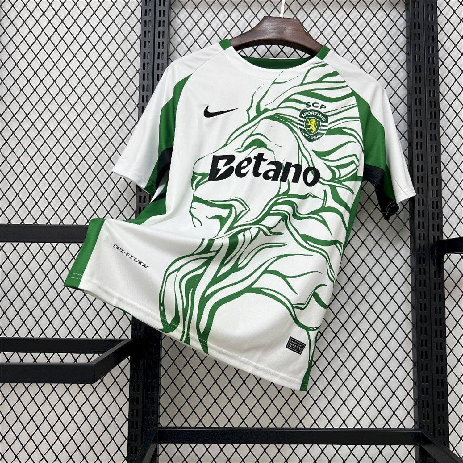 AlphaJersey-Sporting CP 25-26 Green Lion Special White Jersey - Fans Version