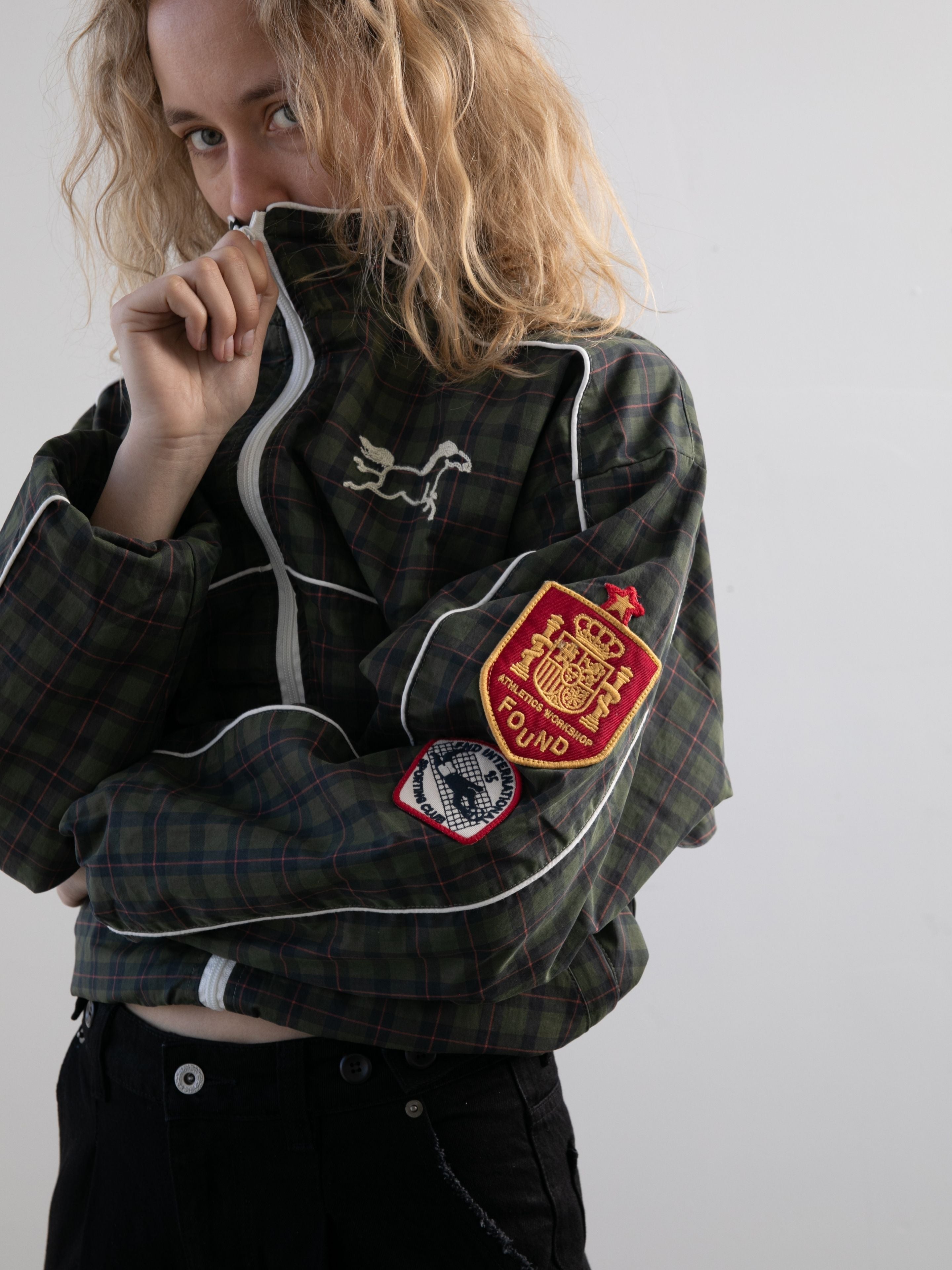 Forest Plaid Track Jacket | Modern Menswear by yycbvcnbmmnbm