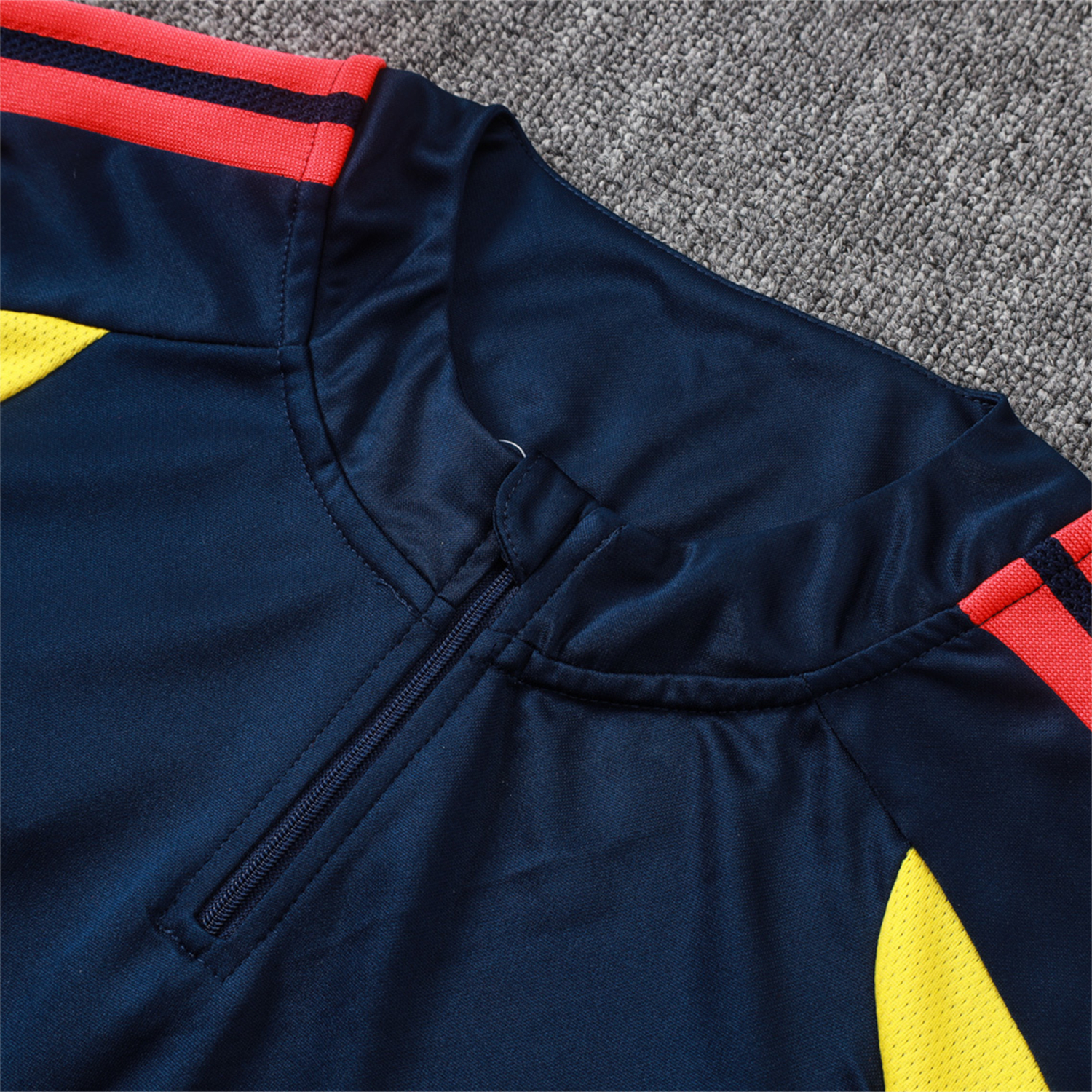 AlphaJersey-Colombia 2026 Long Sleeve Training Set - Black Top & Black Pants