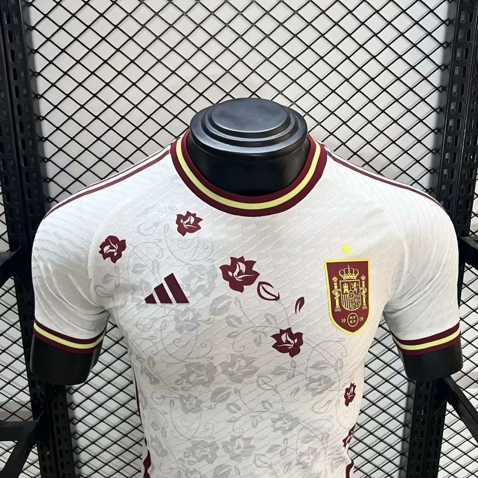 AlphaJersey-Spain 2024 White Special Edition Jersey - Player Version