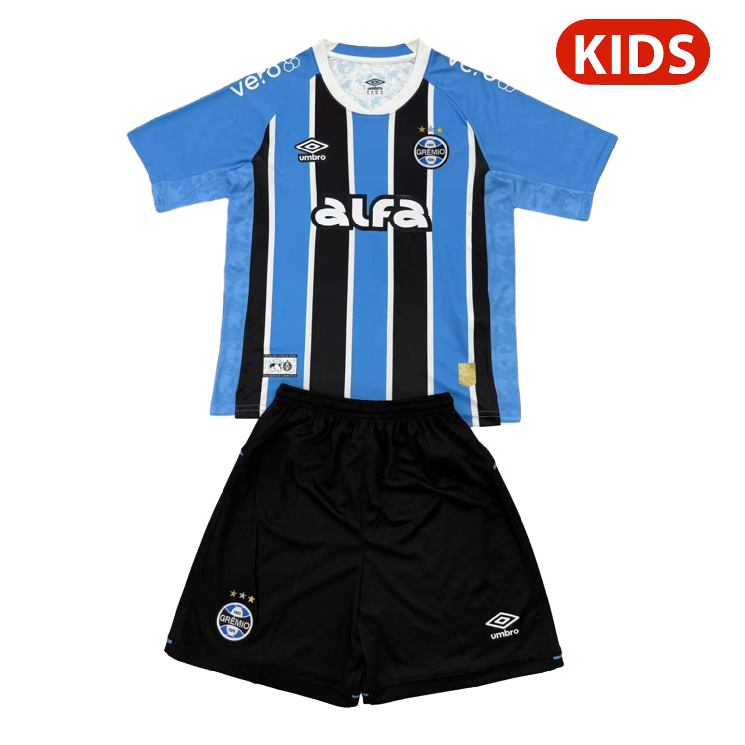AlphaJersey-Gremio 25-26 Home Kids Kit