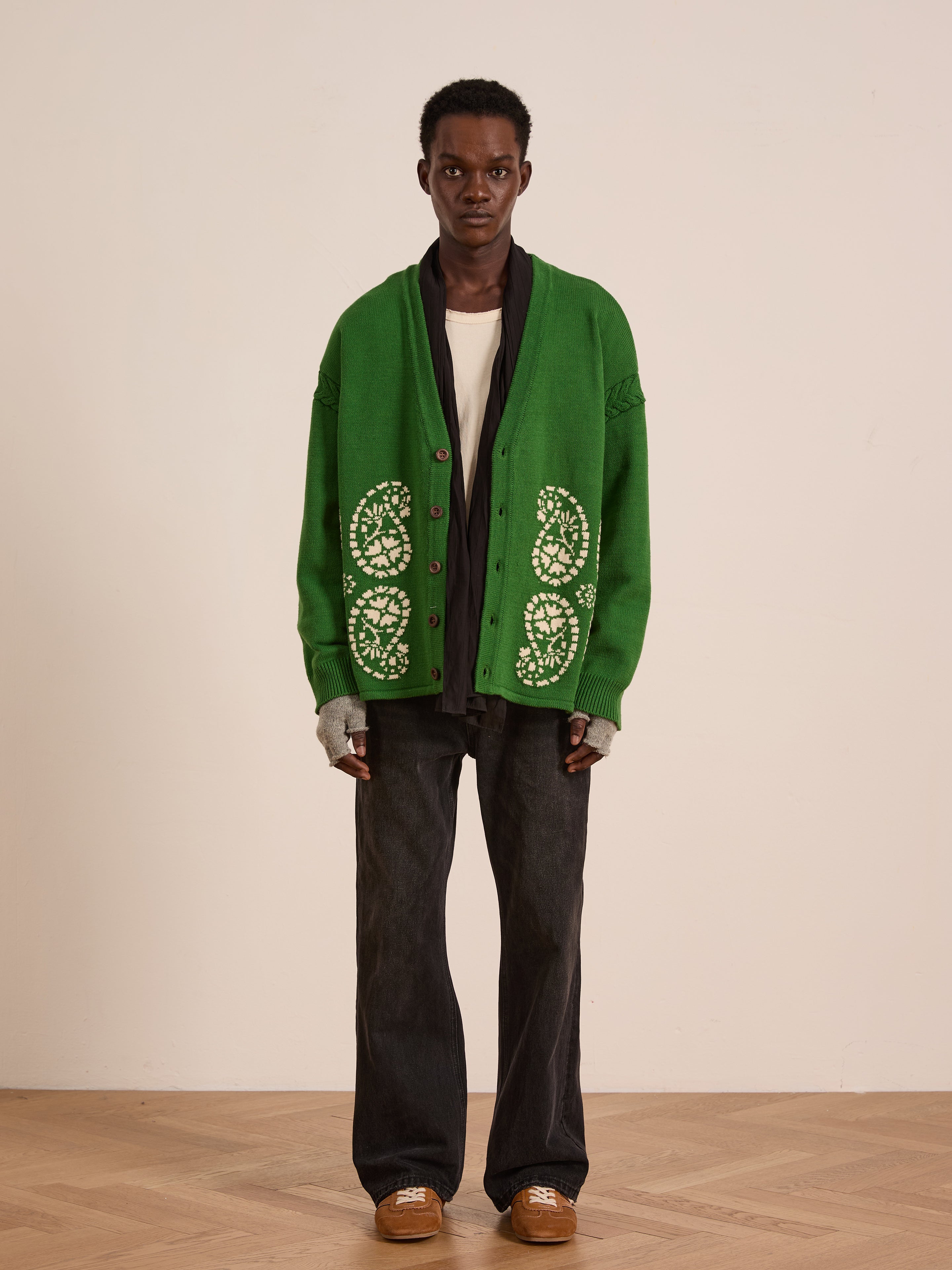 Paisley Knit Cardigan | Modern Menswear by yycbvcnbmmnbm