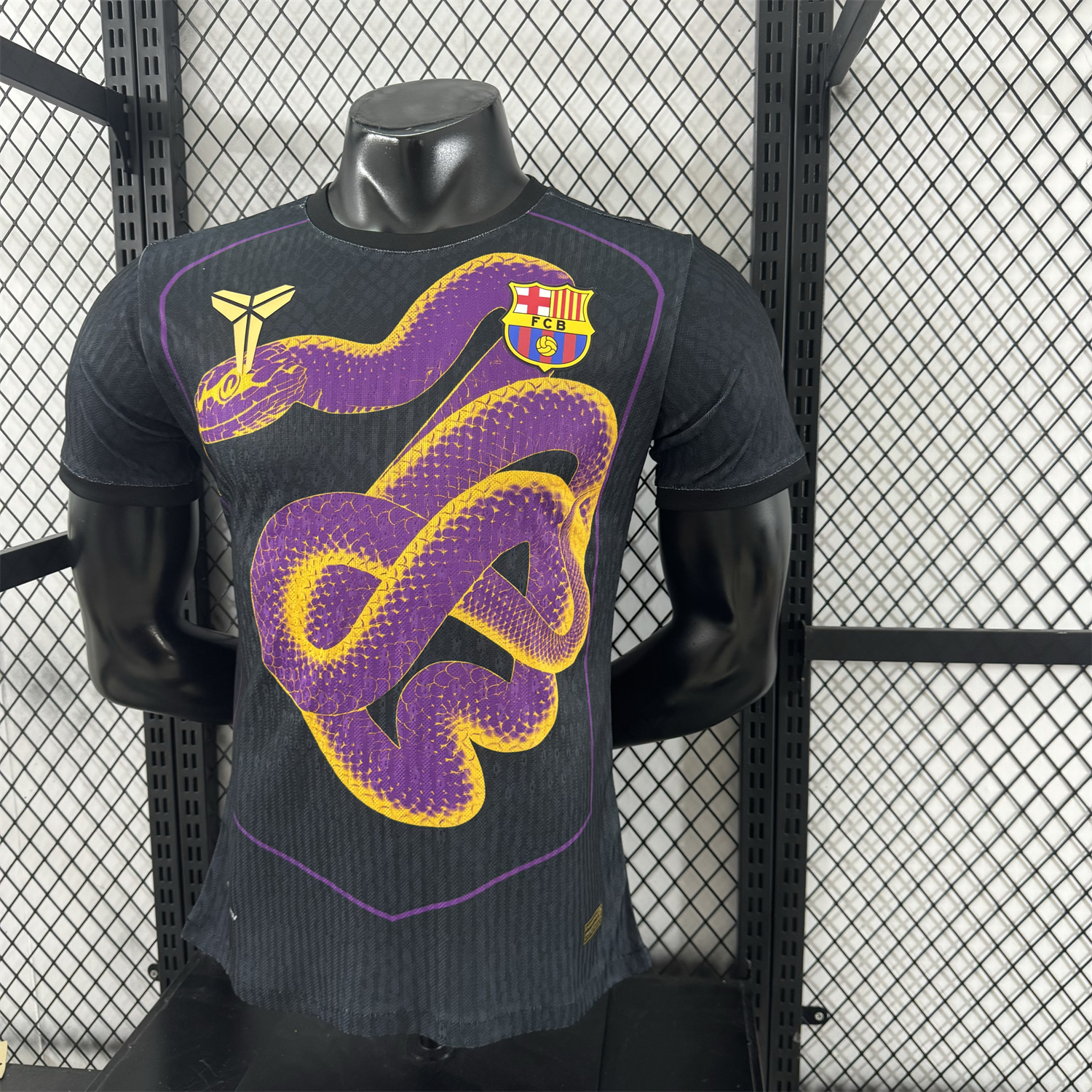 AlphaJersey-Barcelona 25-26 Purple Mamba Snake Black Special Jersey - Player Version