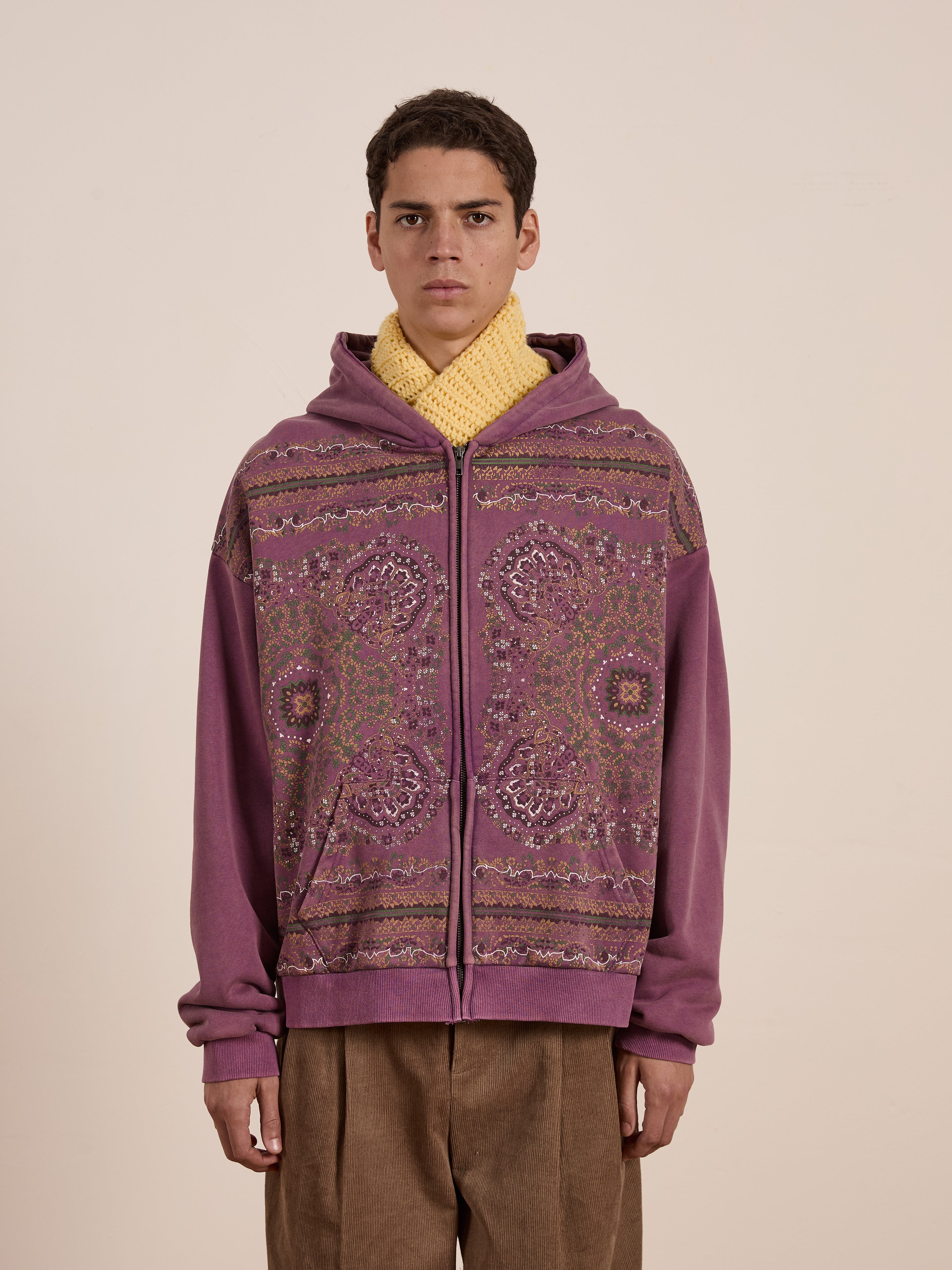 Motif Zip-Up Hoodie | Modern Menswear by yycbvcnbmmnbm