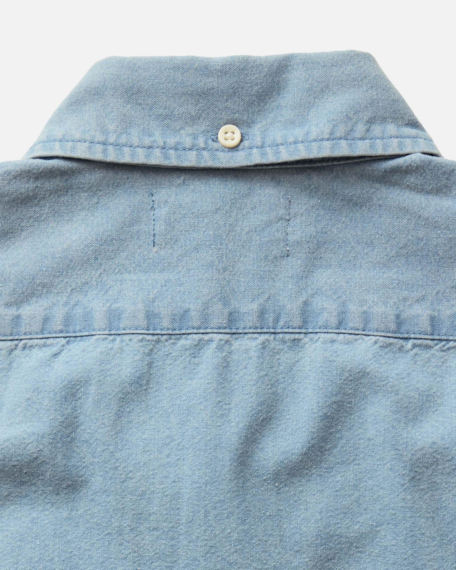 The Short Sleeve Jack in Washed Indigo Oxford | Modern Menswear by yycbvcnbmmnbm