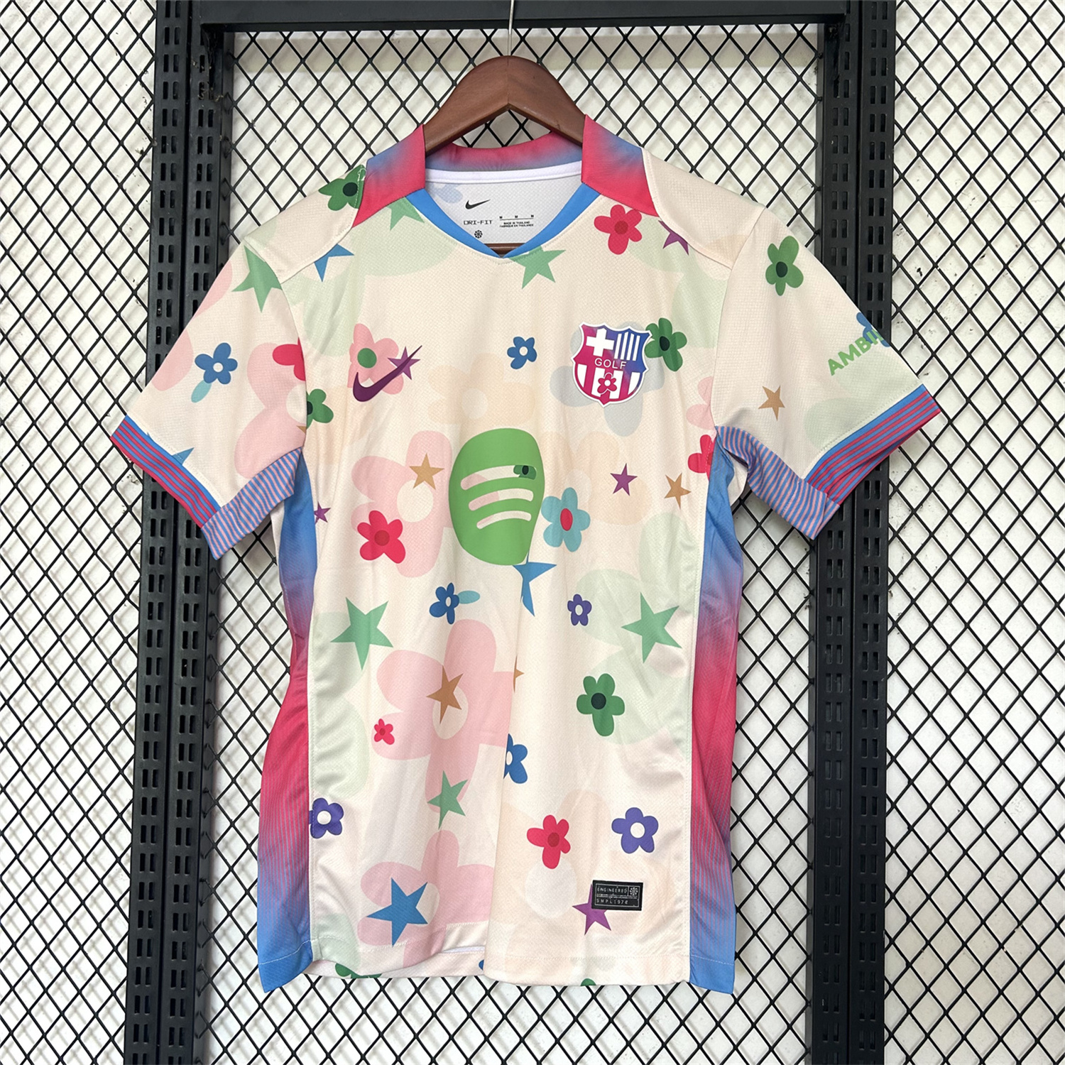 AlphaJersey-Barcelona 25-26 Stars And Flowers Pink Special Jersey - Fans Version