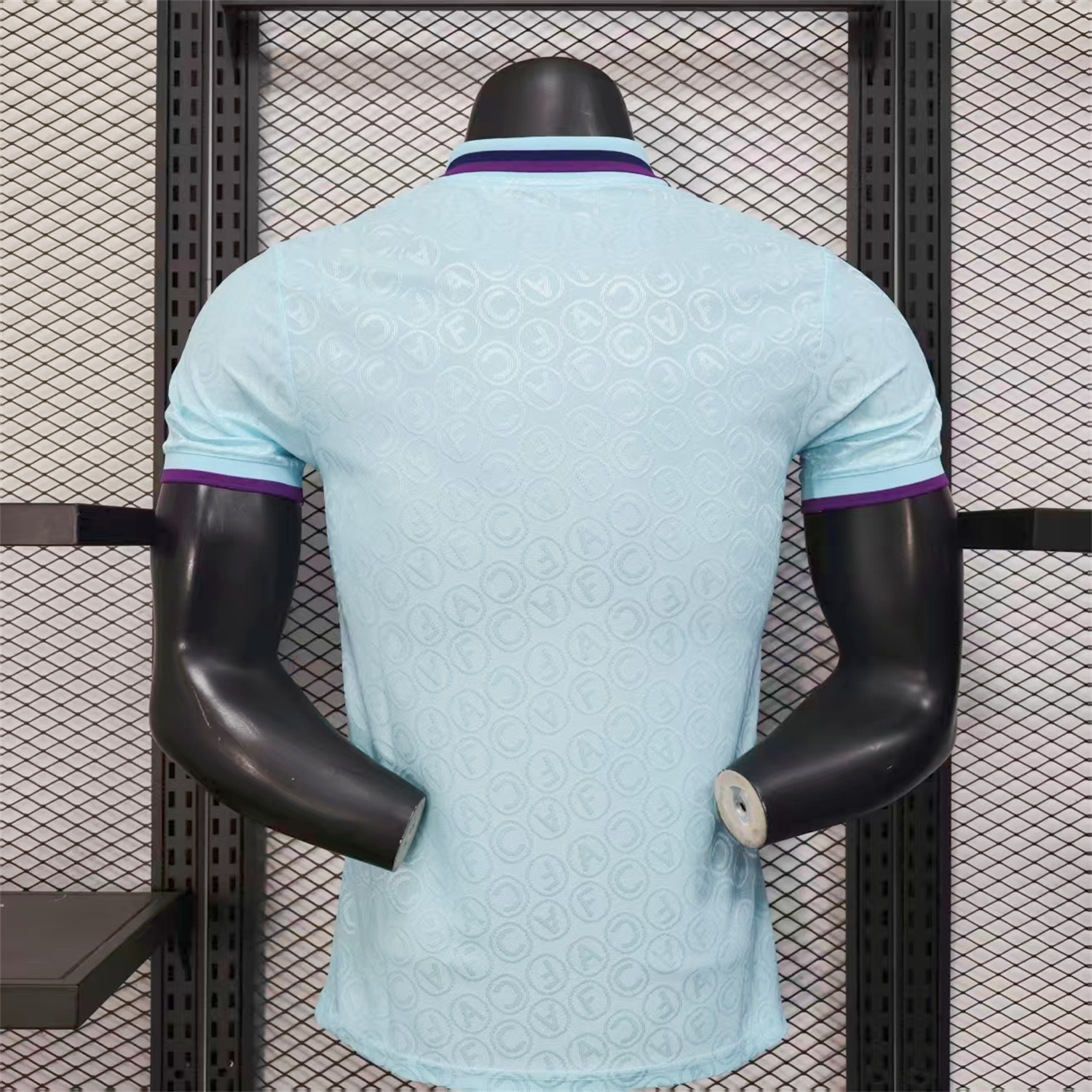 AlphaJersey-Arsenal 25-26 Light Blue POLO Letter Pattern Special Jersey - Player Version
