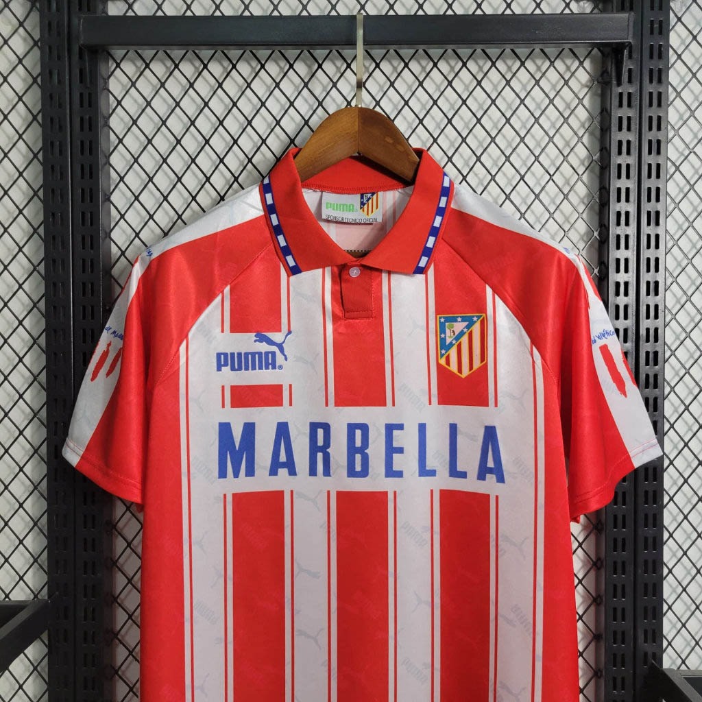 AlphaJersey-Retro Atletico Madrid 1994-95 Home Stadium Jersey
