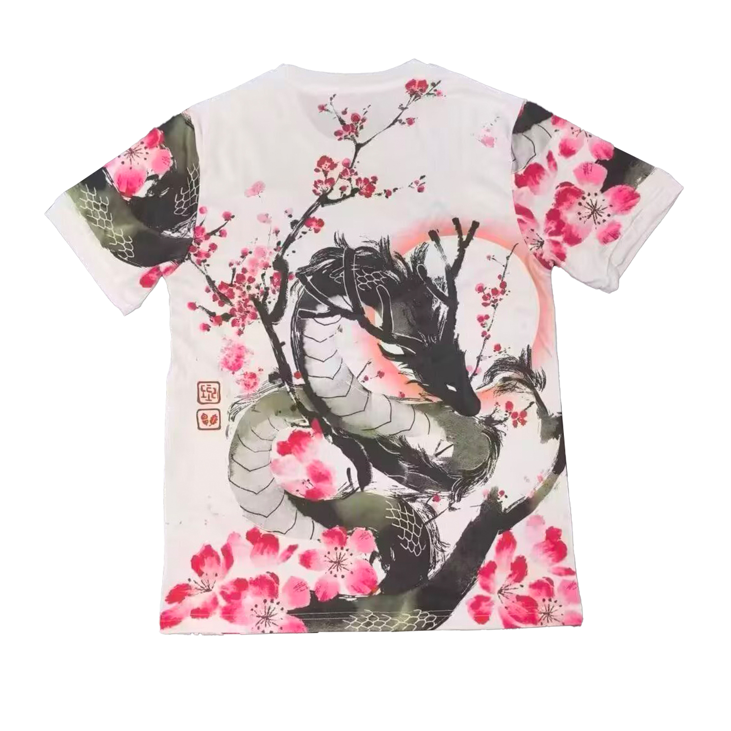 AlphaJersey-Japan 25-26 Cherry Blossom Ink Painting Black Dragon Special Jersey - Fans Version