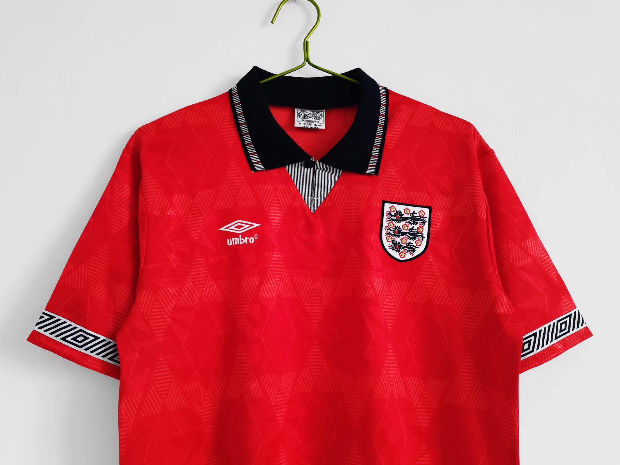 AlphaJersey-Retro England 1990 Away Stadium Jersey