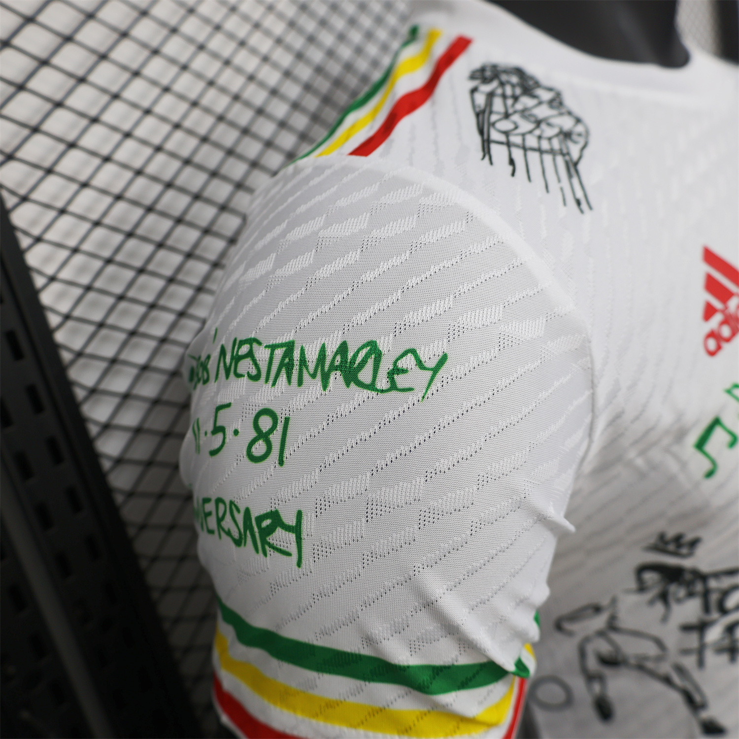 AlphaJersey-Ajax x B-O-B Marly 2025-26 40th White Special Edition Jersey - Player Version