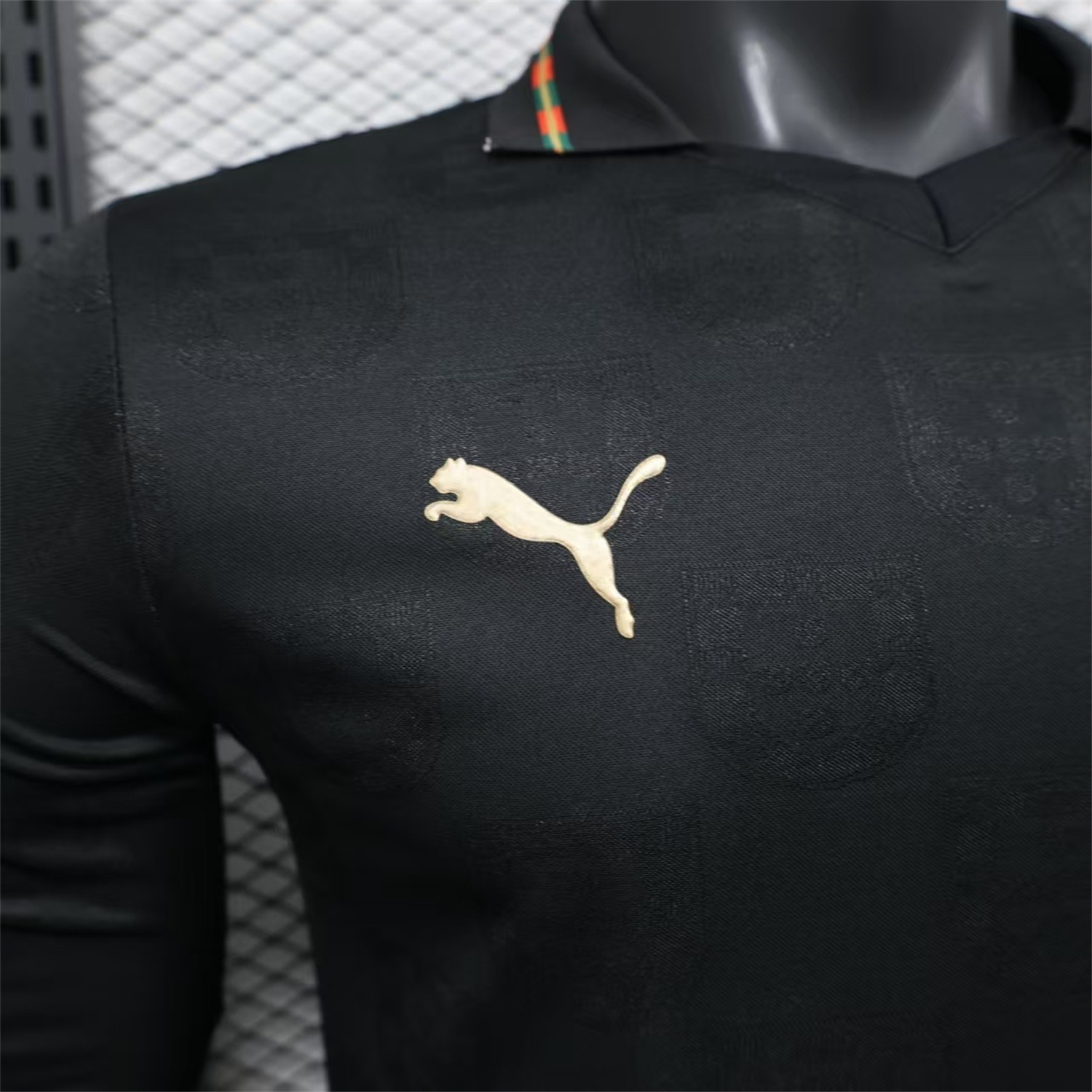 AlphaJersey-Portugal 2026 Away Black Long Sleeves Jersey - Player Version