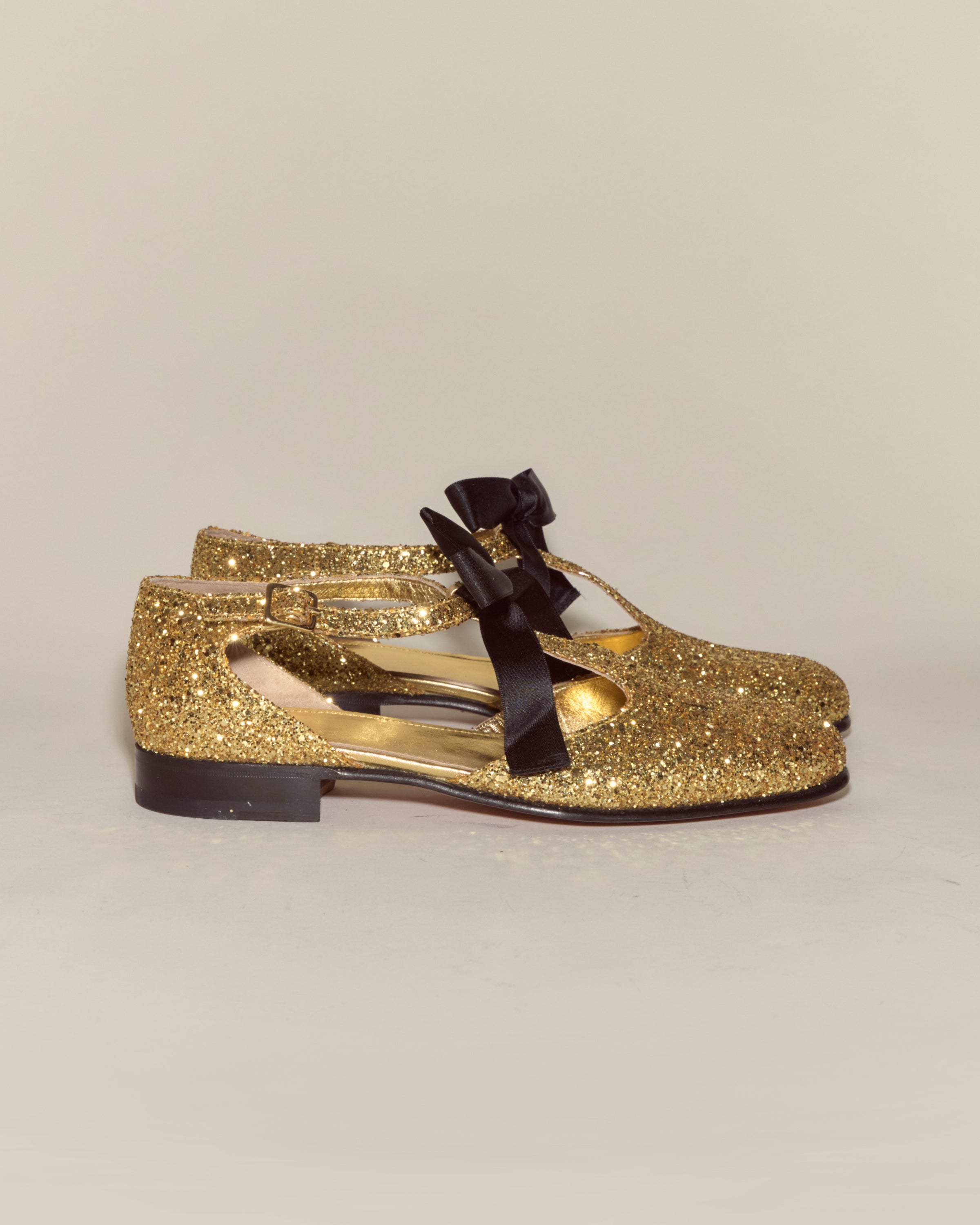 Glitter Theater Shoes - Gold | Modern Menswear by yycbvcnbmmnbm