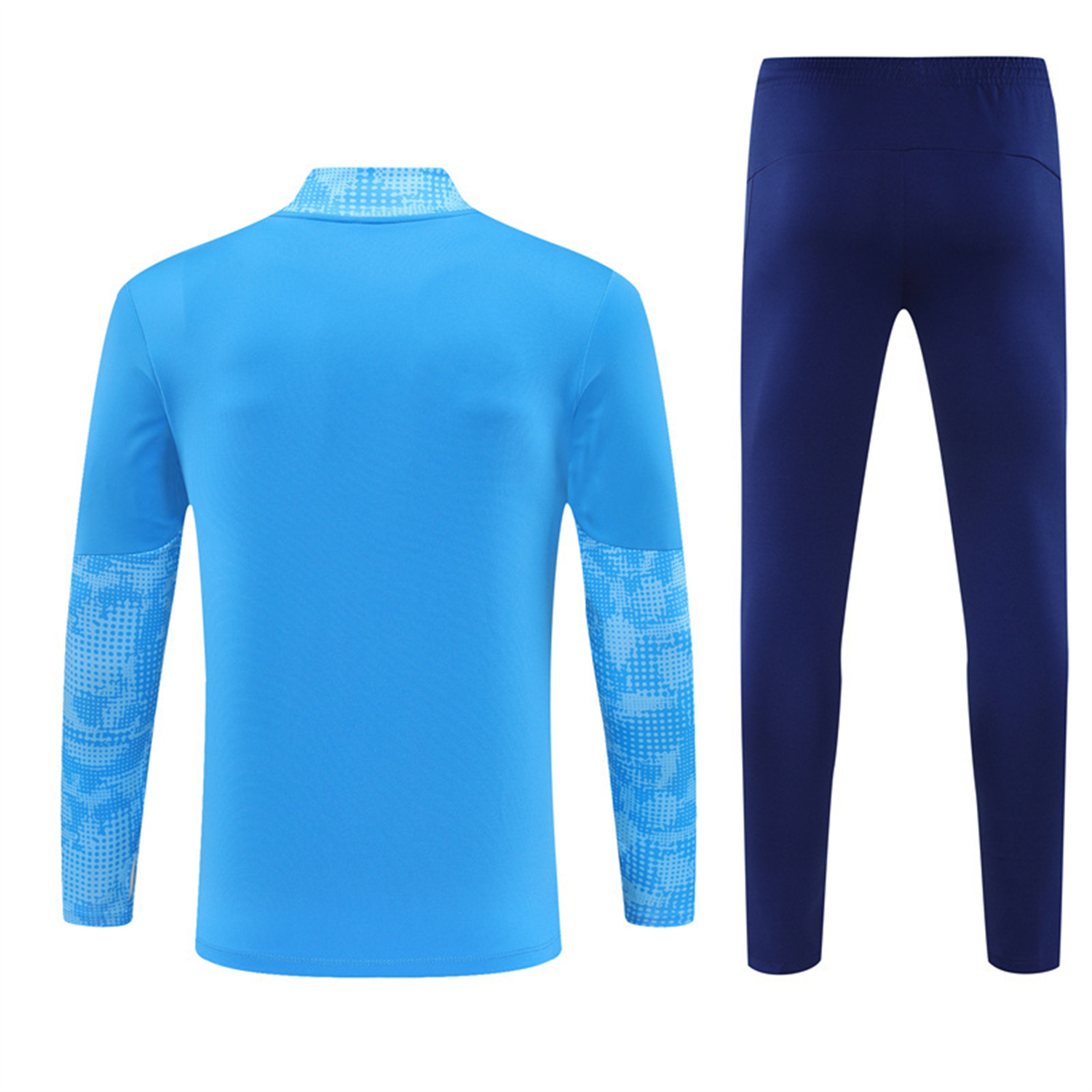 AlphaJersey-Manchester City 25-26 Long Sleeve Training Set -Light Blue Top & Deep Blue Pants