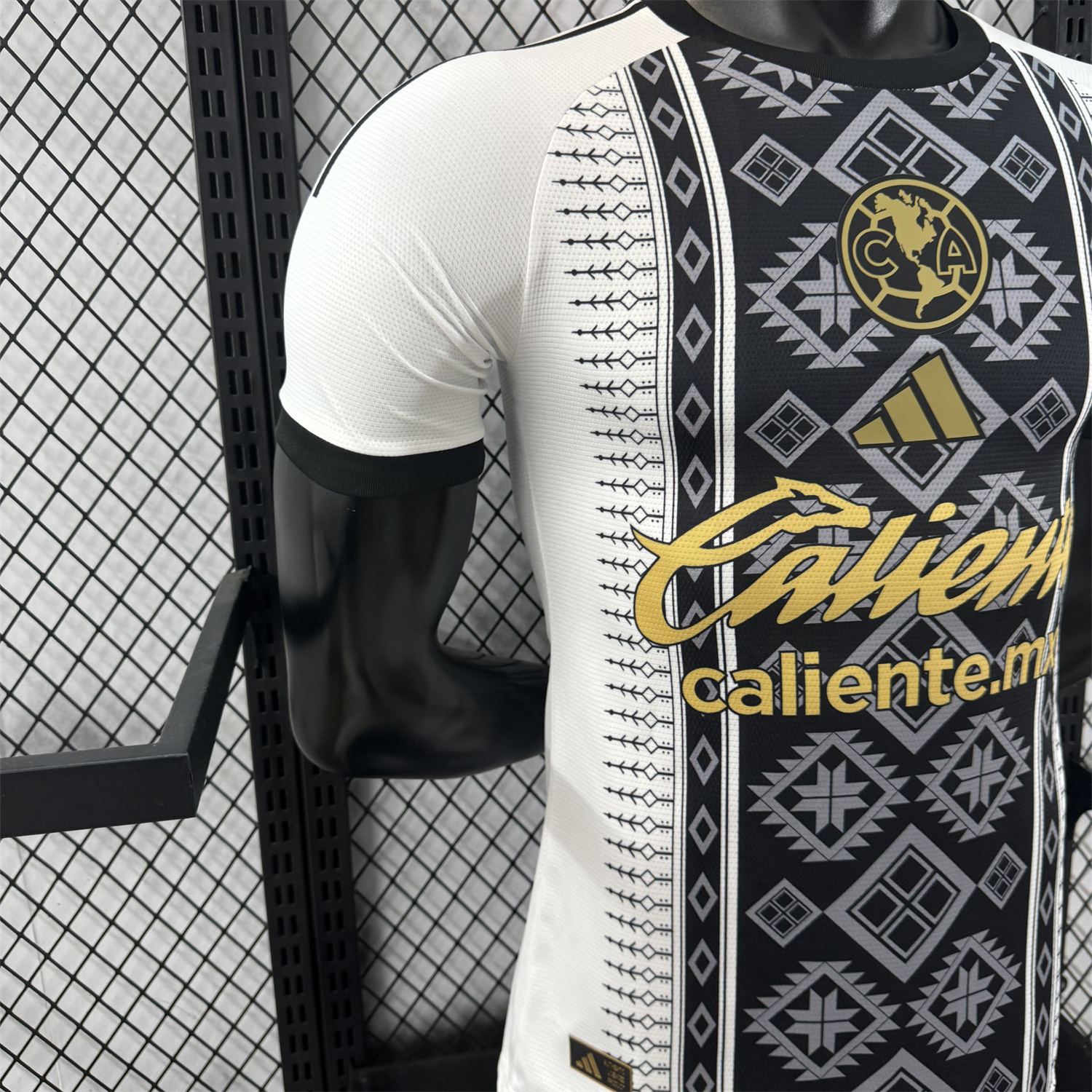 AlphaJersey-Club América 25-26 Black Totem Pattern White Special Jersey - Player Version