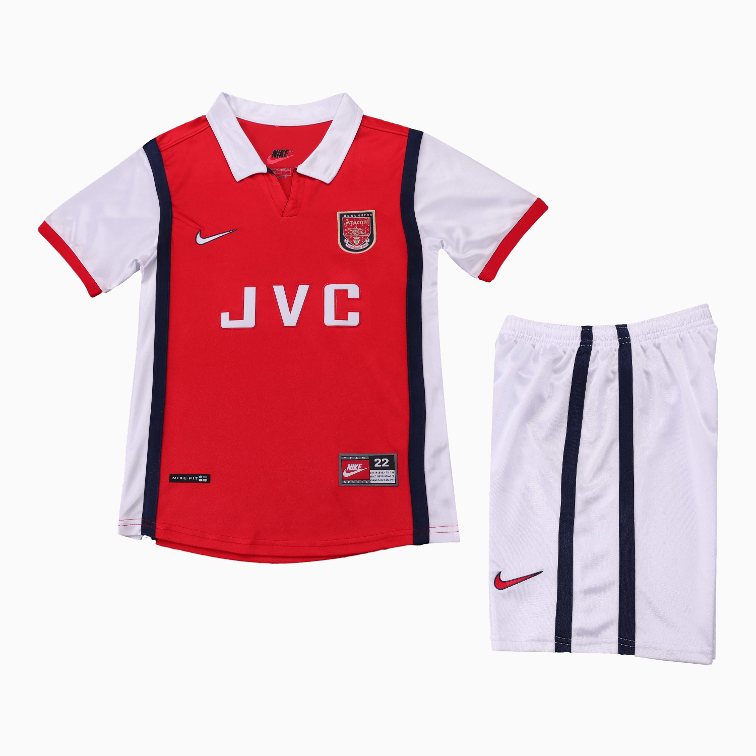 AlphaJersey-Retro Arsenal 1998-99 Home Kids Kit