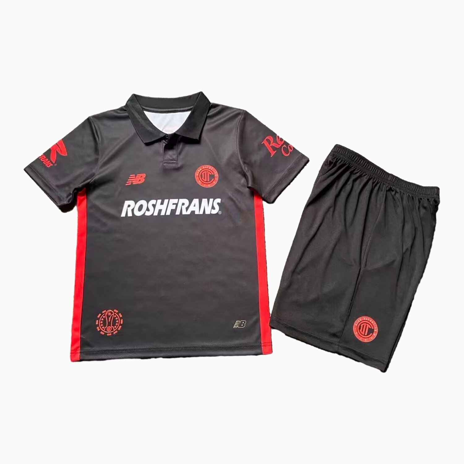 AlphaJersey-Toluca 25-26 Third Black Kids Kit