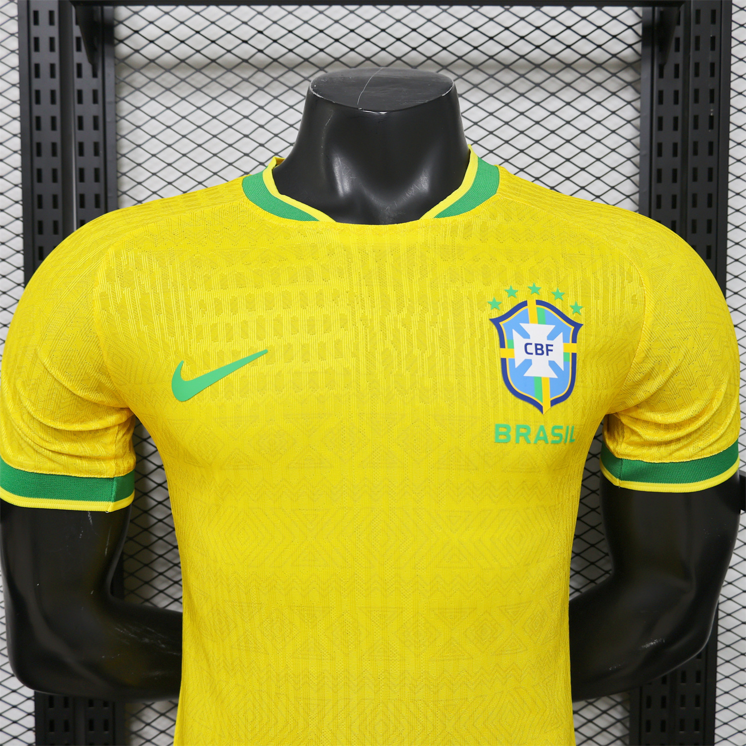 AlphaJersey-Brazil 2026 Green Edge Yellow Special Jersey - Player Version