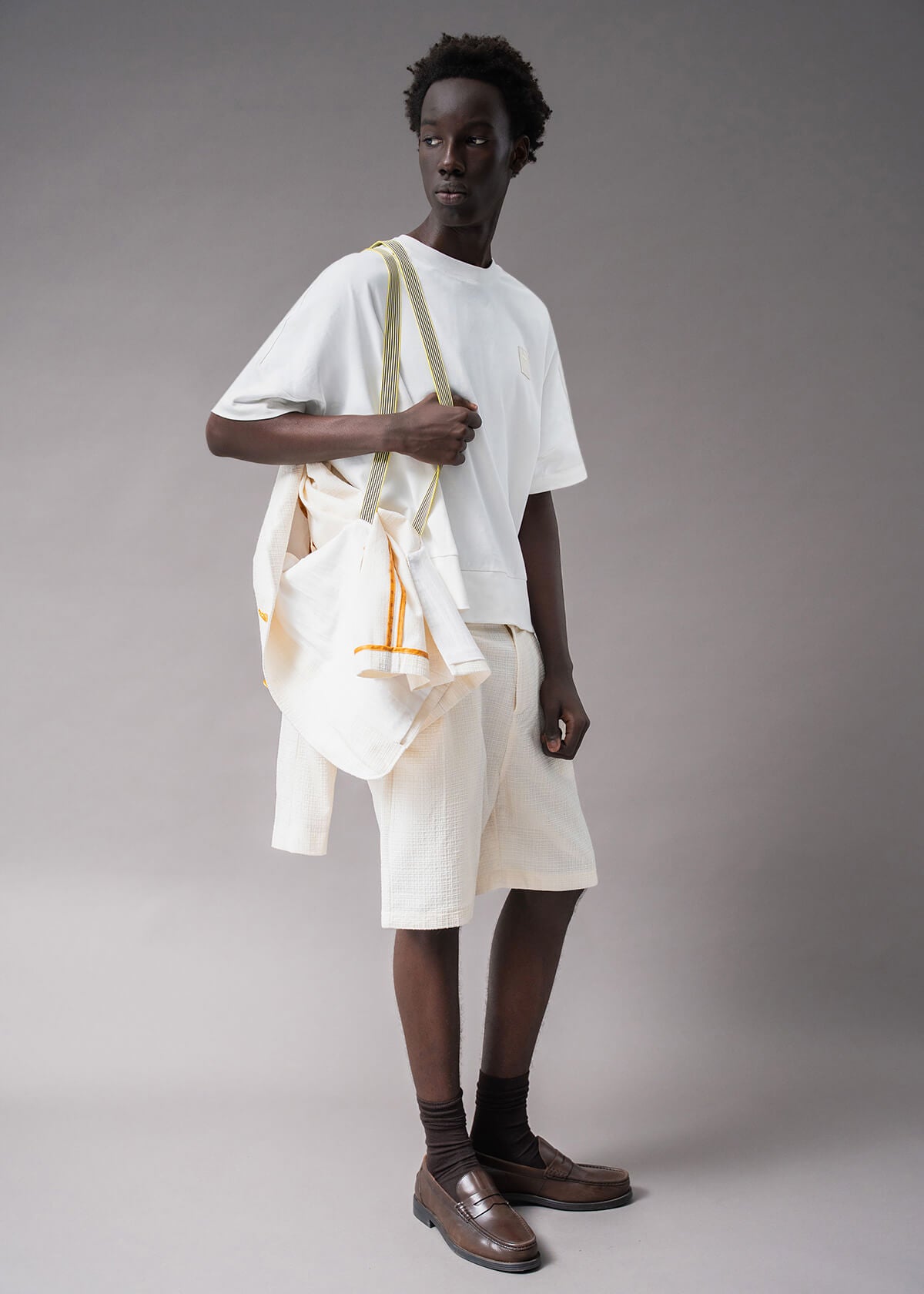 Off White Grid Blazer | Modern Menswear by yycbvcnbmmnbm