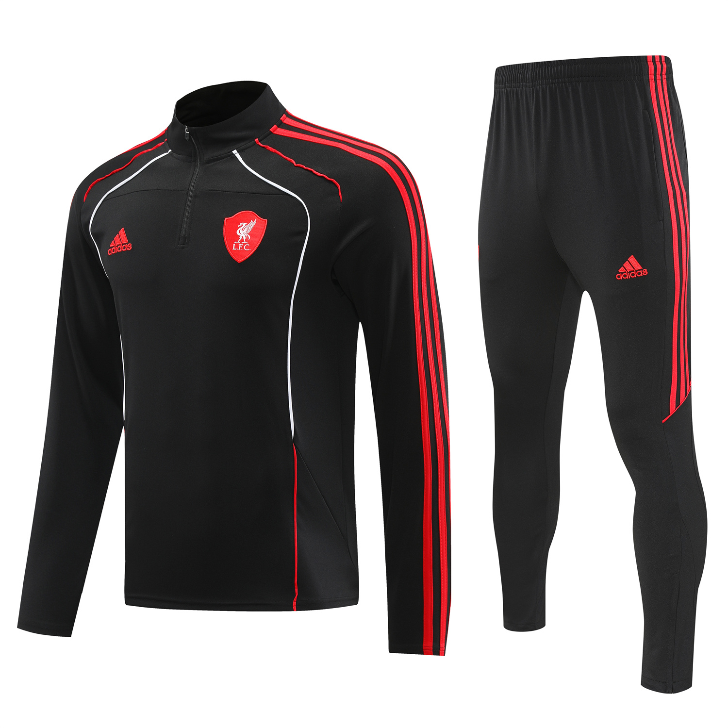 AlphaJersey-Liver.pool 25-26 Long Sleeve Training Set - Black Top & Pants