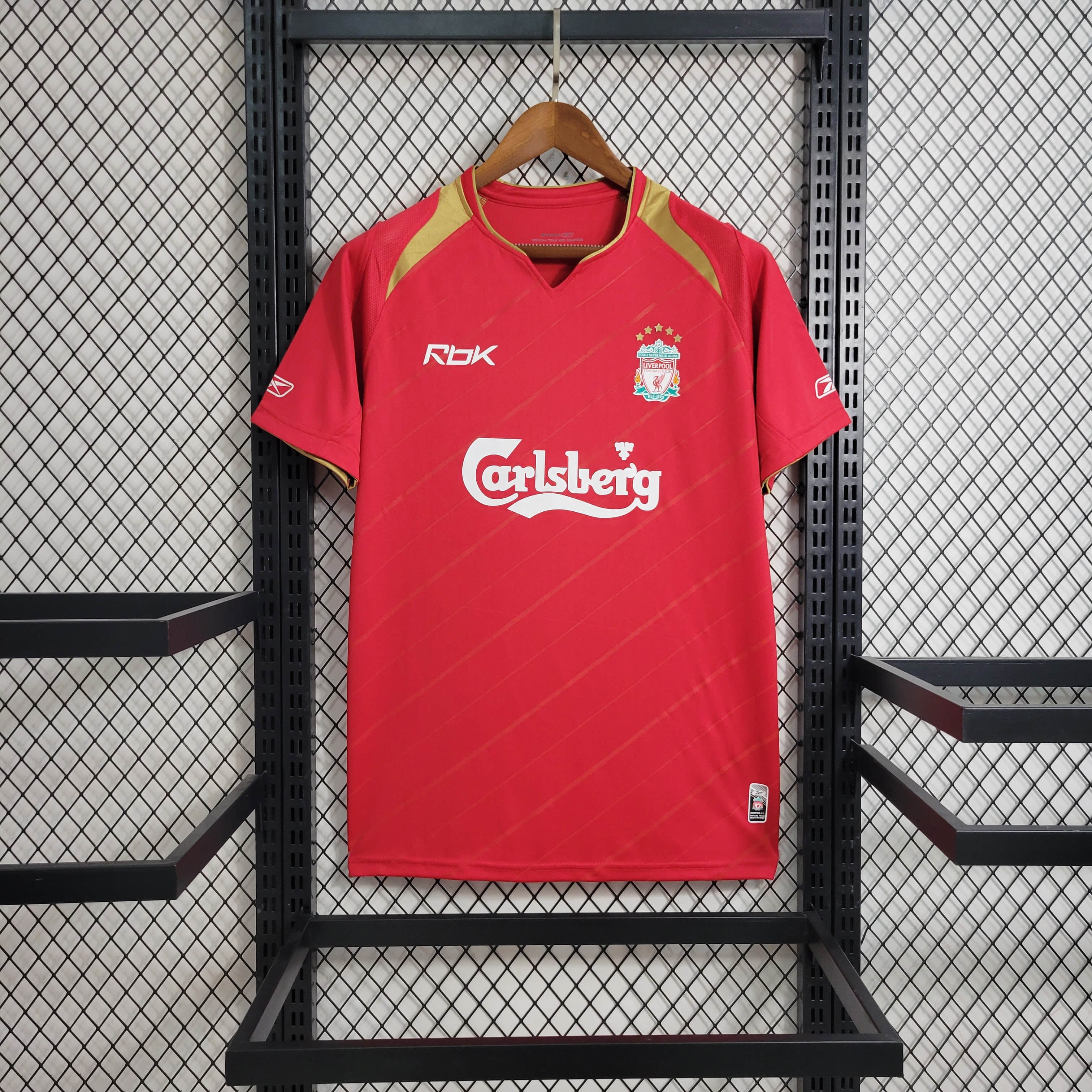 AlphaJersey-Retro Liver.pool 2005-06 European Home Stadium Jersey