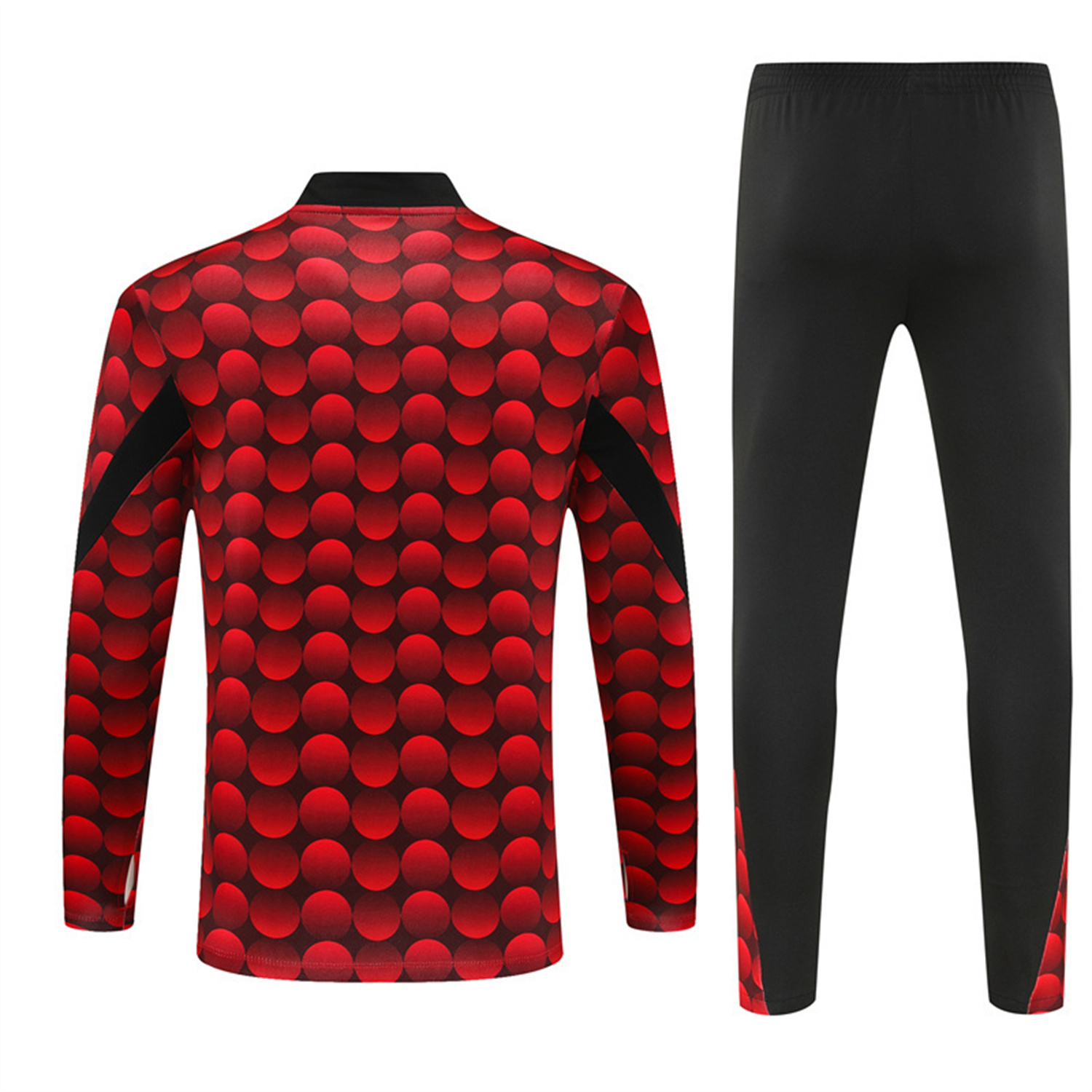 AlphaJersey-Feyenoord 25-26 Long Sleeve Training Set - Red Top & Black Pants