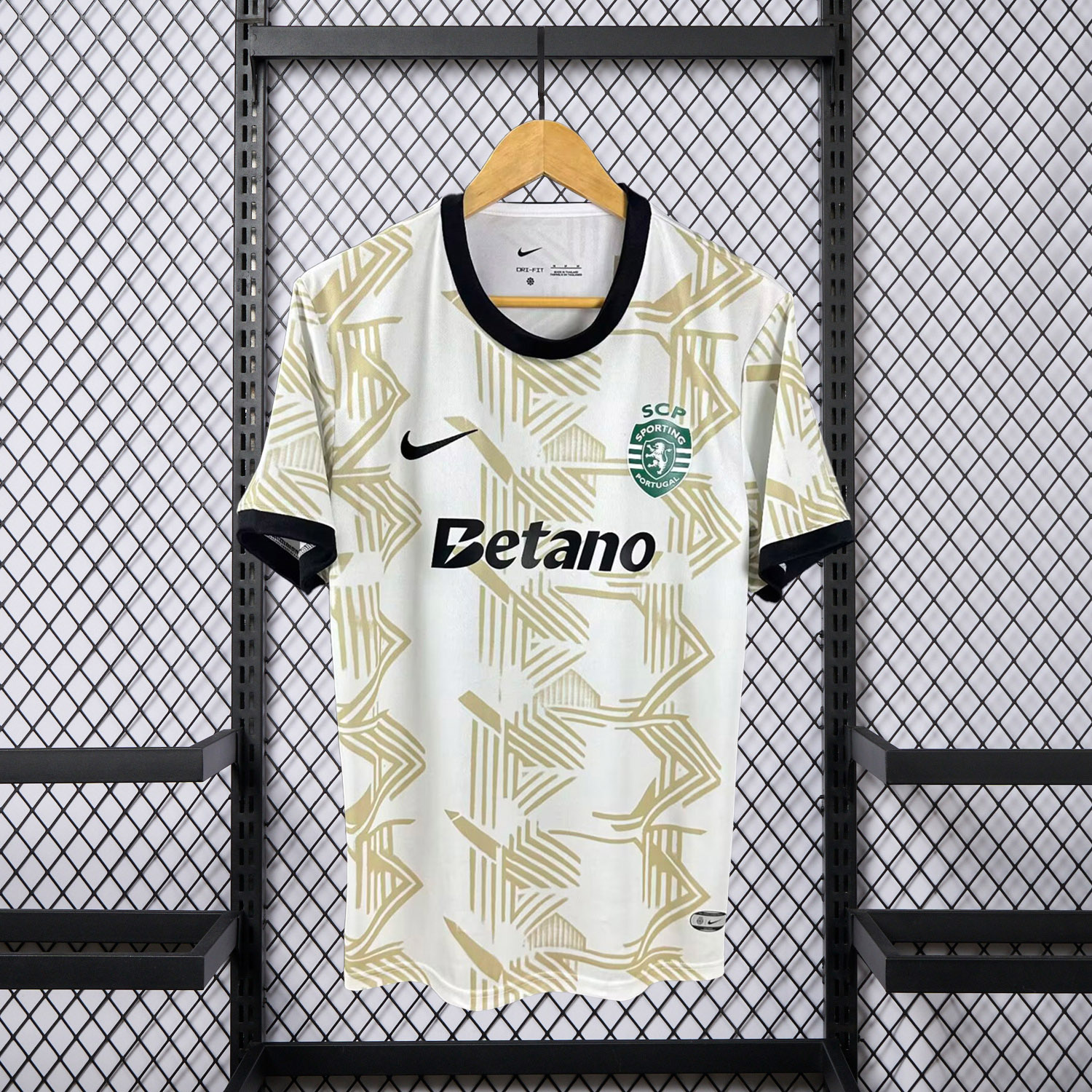 AlphaJersey-Sporting CP 25-26 Yellow And White Special Jersey - Fans Version