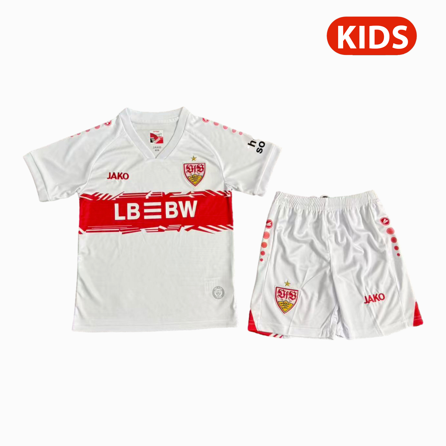 AlphaJersey-VfB Stuttgart 25-26 Home Kids Kit