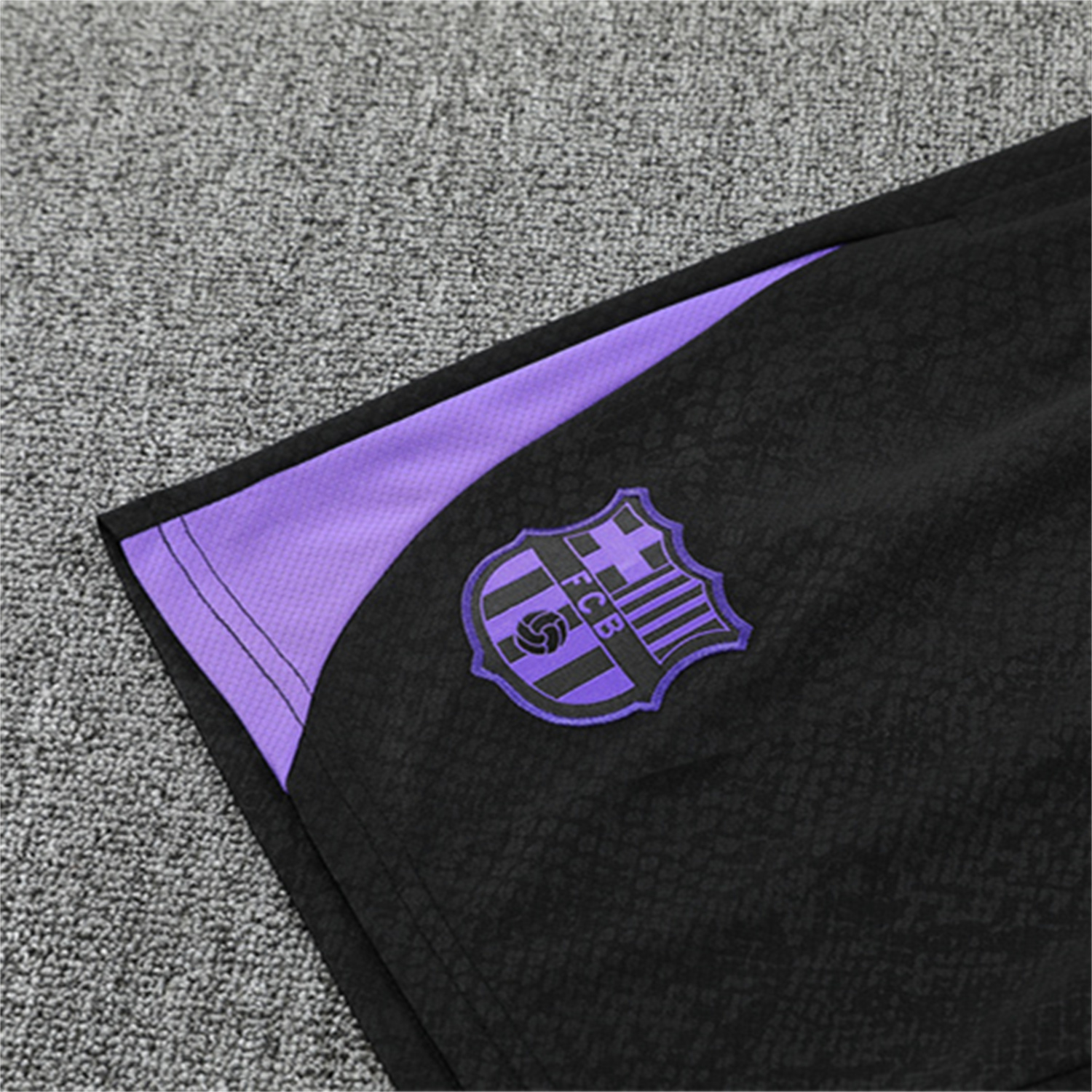 AlphaJersey-Barcelona 25-26 X KB Short-Sleeve Training Set - Purple Top & Black Shorts