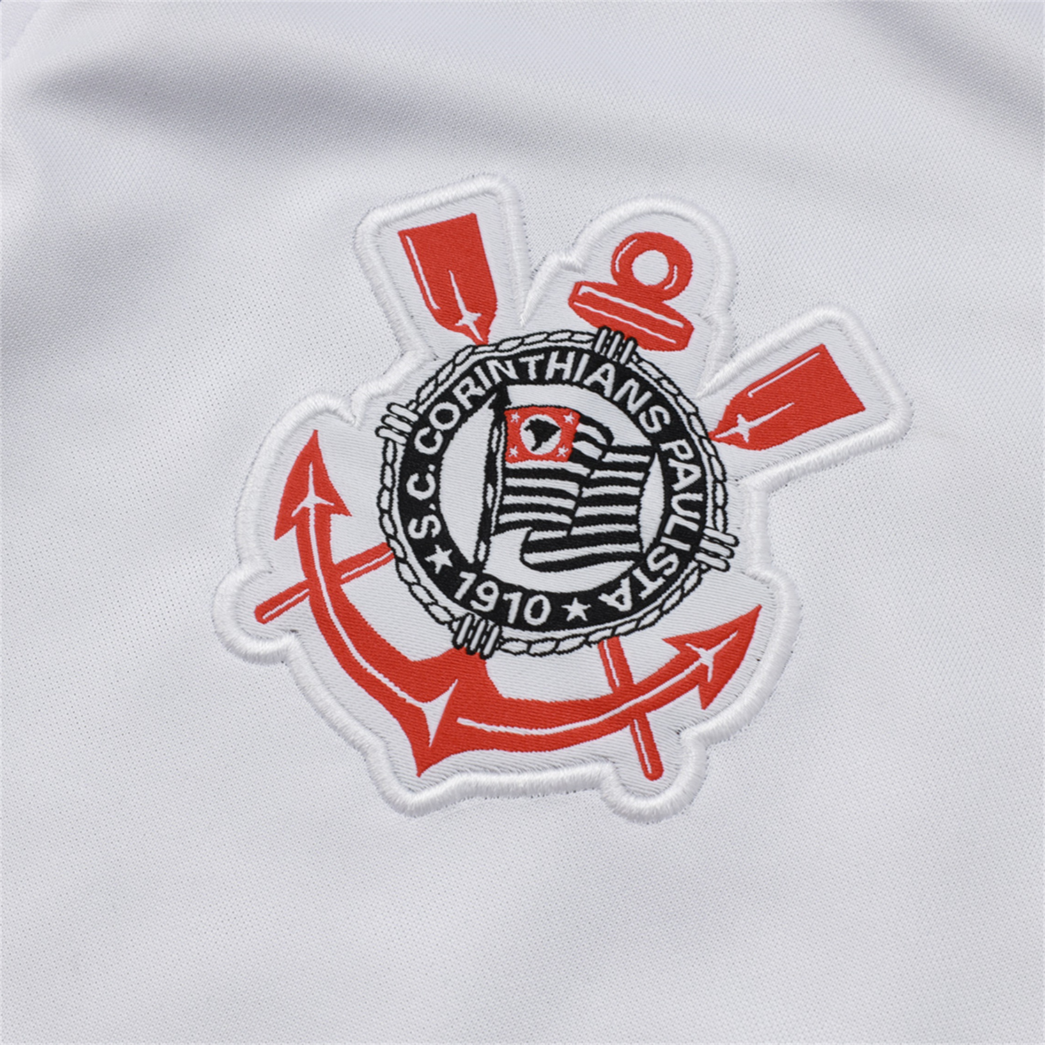 AlphaJersey-Corinthians 25-26 Jacket Training Tracksuit - White Jackets & Black Pants
