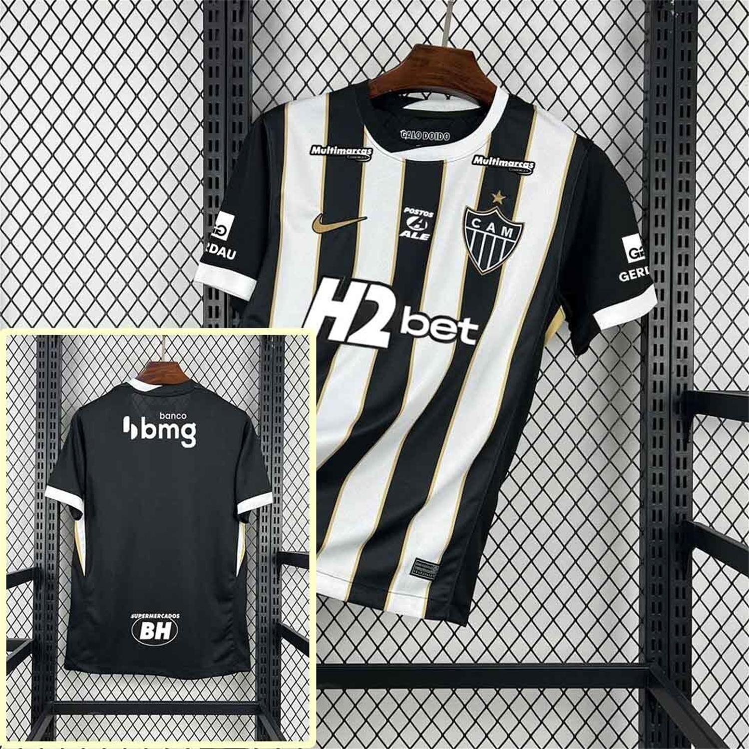 AlphaJersey-Atletico Mineiro 26-27 Home Jersey With All Sponsors - Fans Version